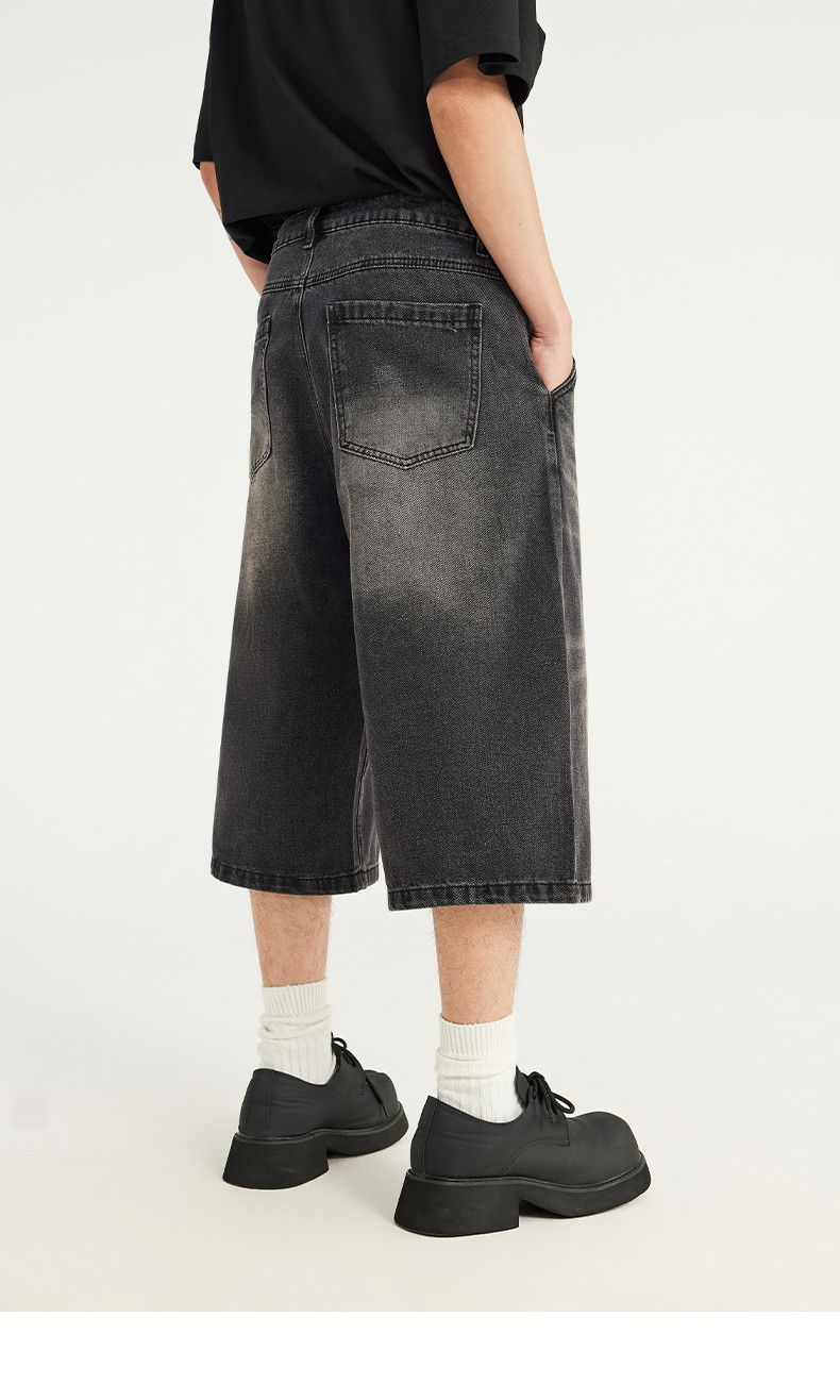 Japanese Brand Trendy Washed Jorts Jeans Size US 31 - 4 Thumbnail