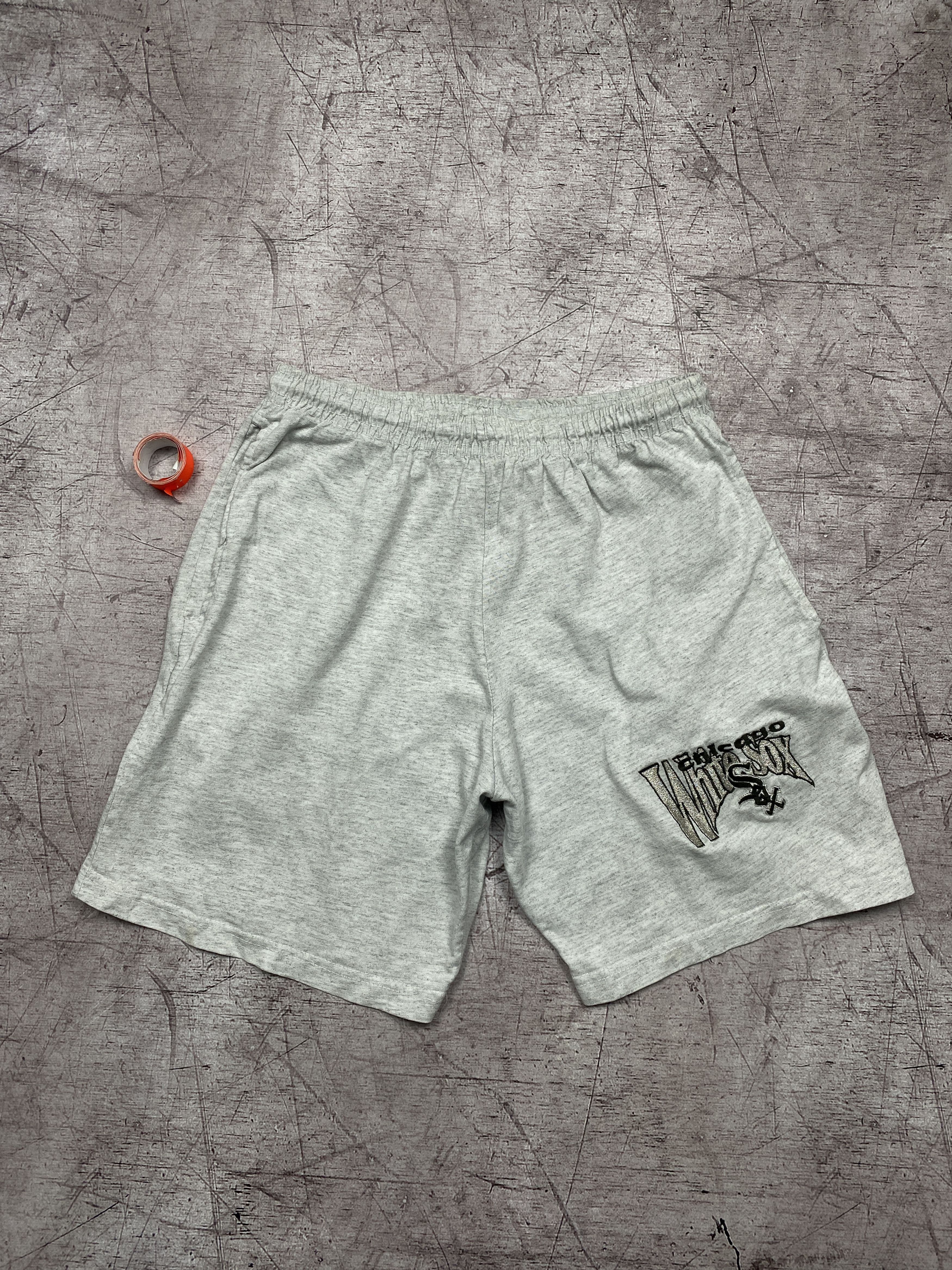 MLB × Vintage Chicago White Sox 90s Vintage Mens Cotton Shorts Size US 30 / EU 46 - 1 Thumbnail