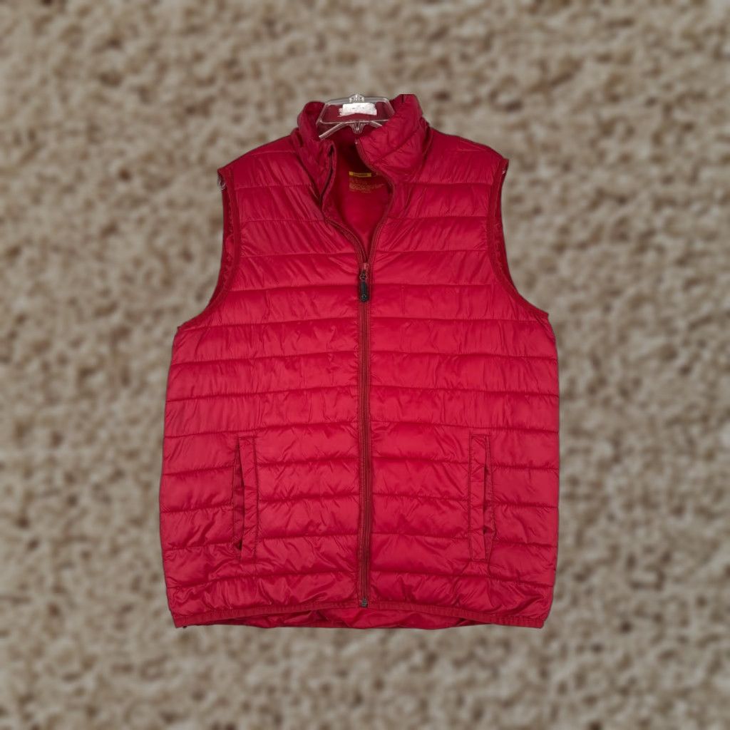 Vintage Xersion Vest Womens Medium Red Packable Full Zip Nylon Shell Lined Pockets Jacket Womens Regular Red 90s? Size M / US 6-8 / IT 42-44 - 1 Thumbnail