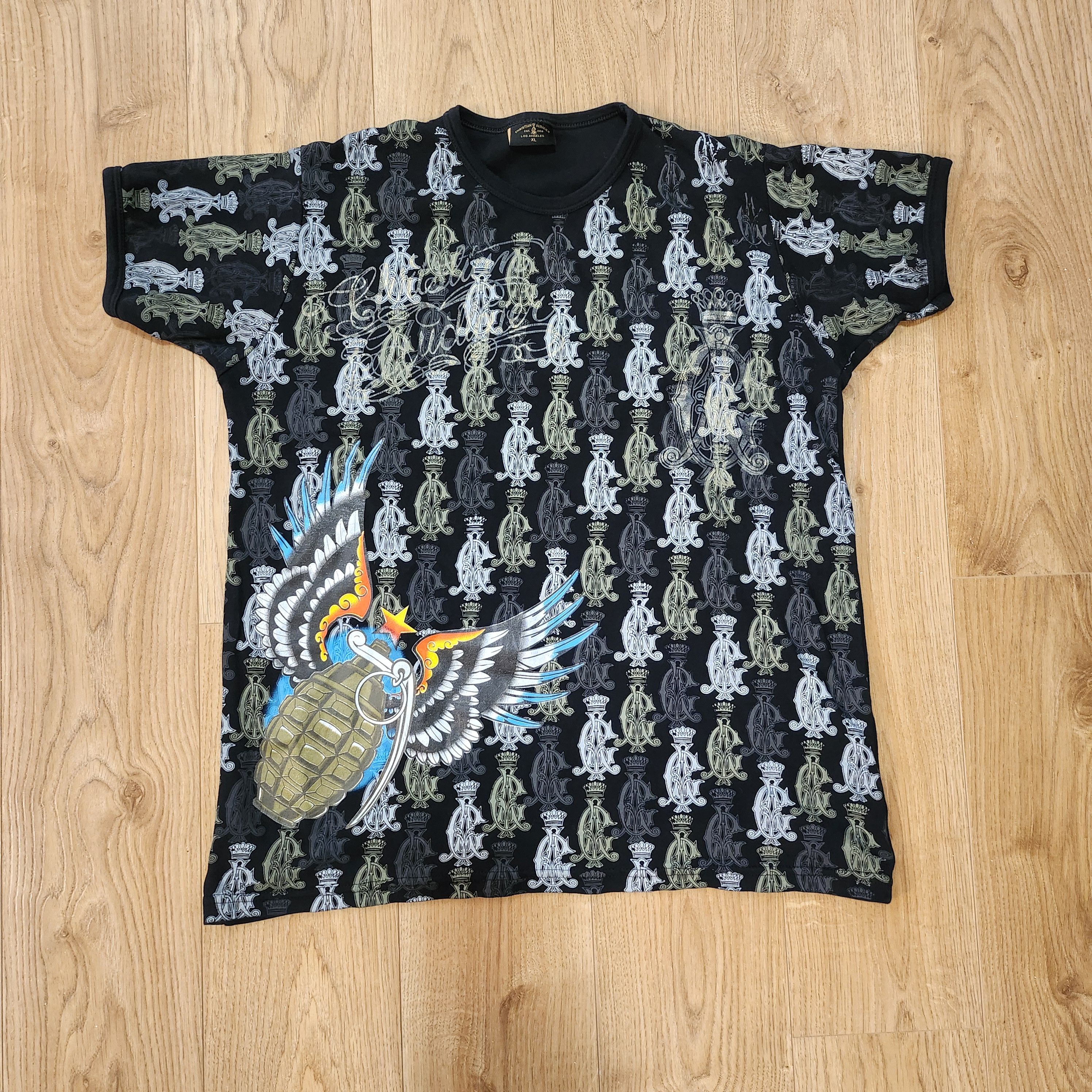 Christian Audigier × Designer Christian Audigier Granade Print Tee Size US M / EU 48-50 / 2 - 1 Thumbnail
