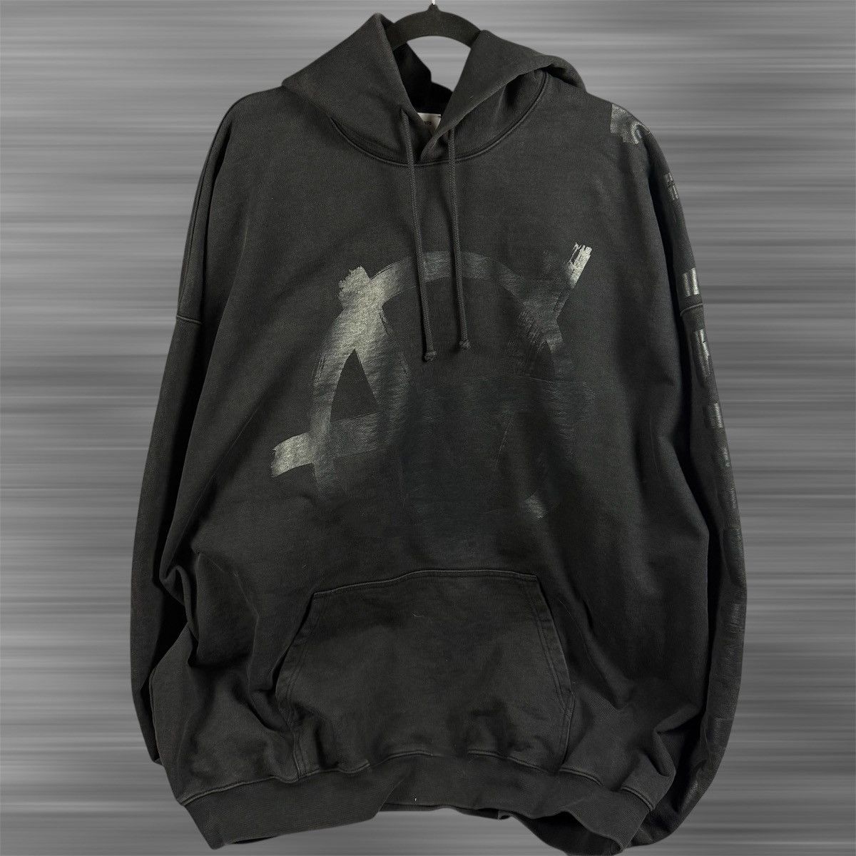 トップス VETEMENTS 19AW Mask Anarchy Hoodie Vetements Anarchy Printed Hoodie - Black | Garmentory