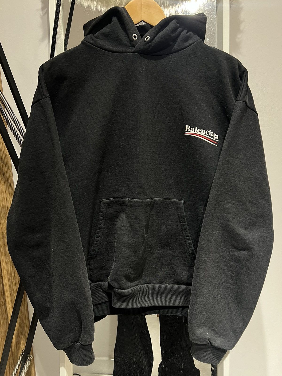 Balenciaga 🚨Balenciaga Black hoodie Political Campaign logo Size US M / EU 48-50 / 2 - 4 Thumbnail