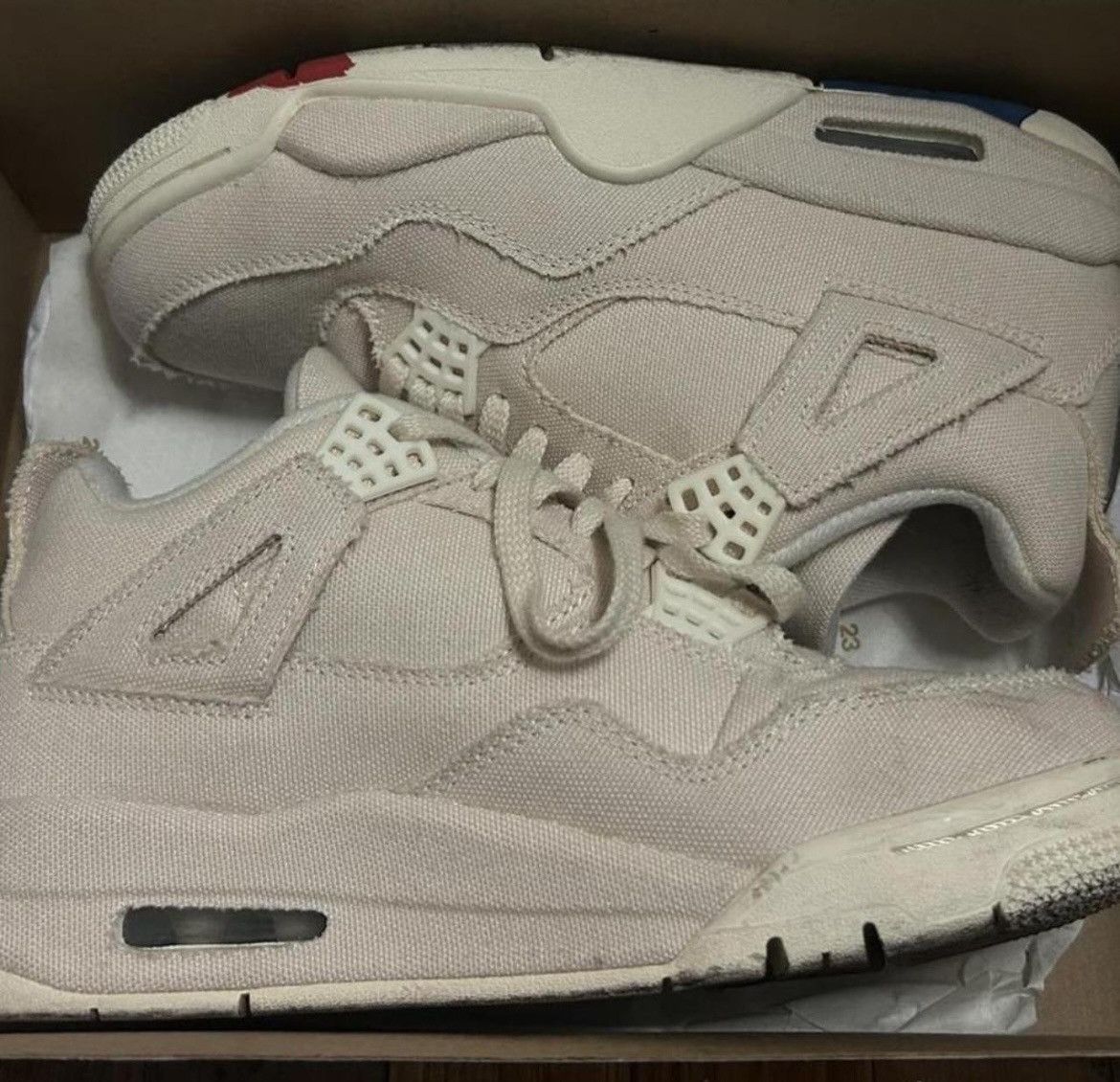 Jordan Brand Air Jordan 4 Retro “Blank Canvas” US Size Womens 7.5 Size US 7.5 / IT 37.5 - 6 Thumbnail