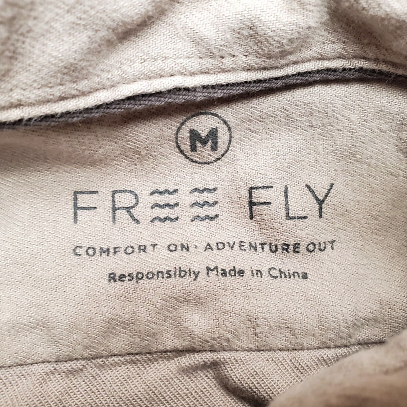 Vintage Freefly Flannel Shirt Men M Taupe Brushed Twill Bamboo Stretch Casual Button-Up Solid Long Sleeve Regular Cotton Spandex Viscose Size US M / EU 48-50 / 2 - 3 Thumbnail