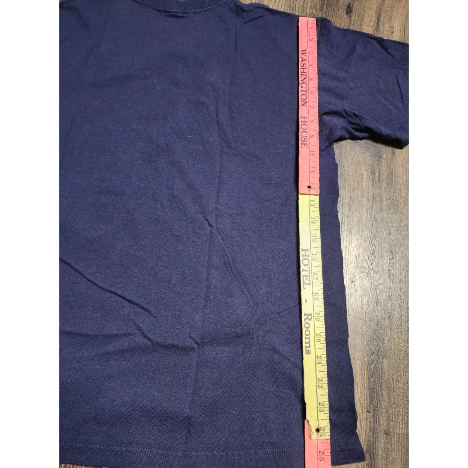 Anvil VINTAGE Anvil Christmas T-Shirt Mens L Blue Happy Holidays Toy Soldiers Crew Neck Short Sleeve Size US L / EU 52-54 / 3 - 2 Thumbnail