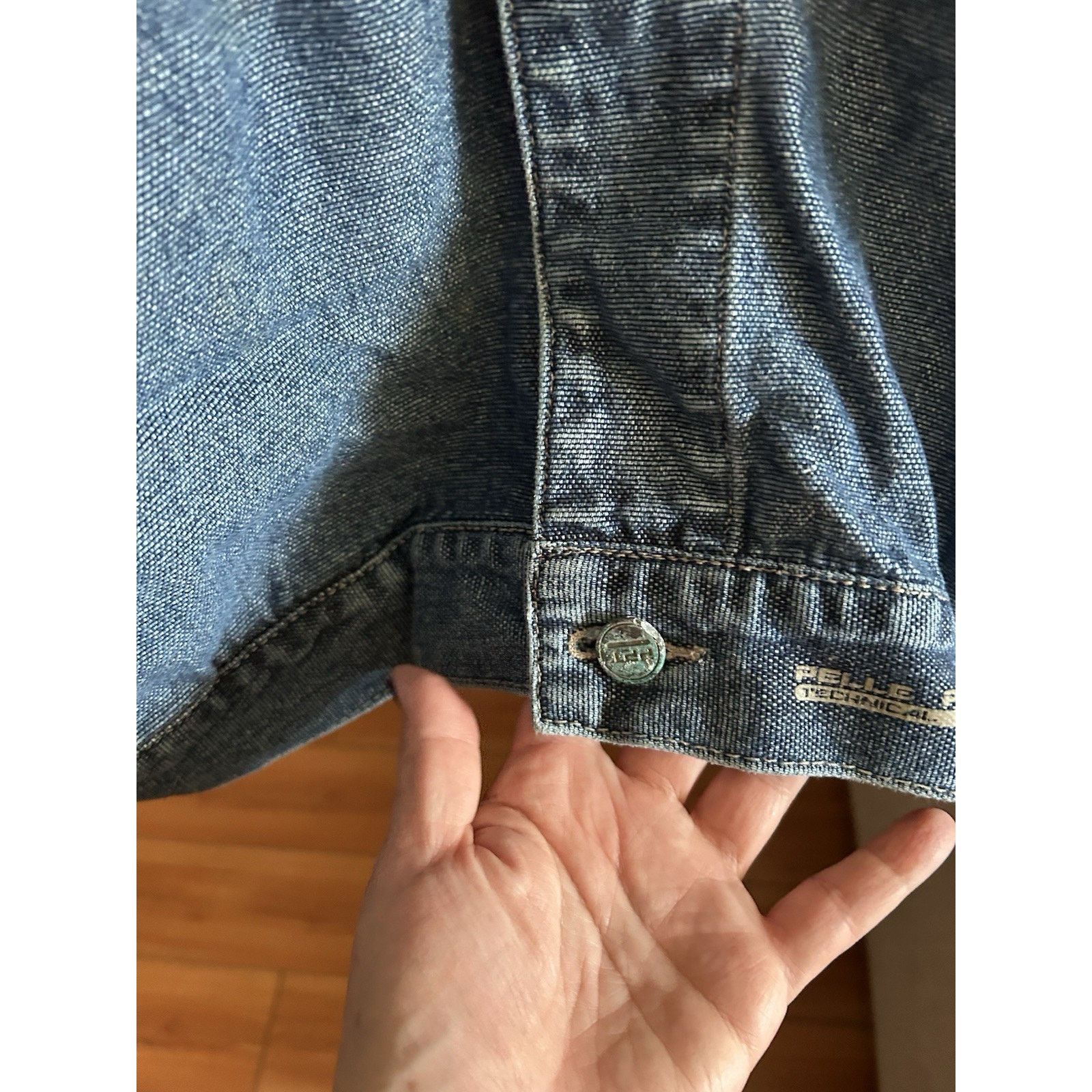 Pelle Pelle PELLE PELLE Marc Buchanan Y2K Denim Jacket XXL Blue Trucker Size US XXL / EU 58 / 5 - 8 Thumbnail