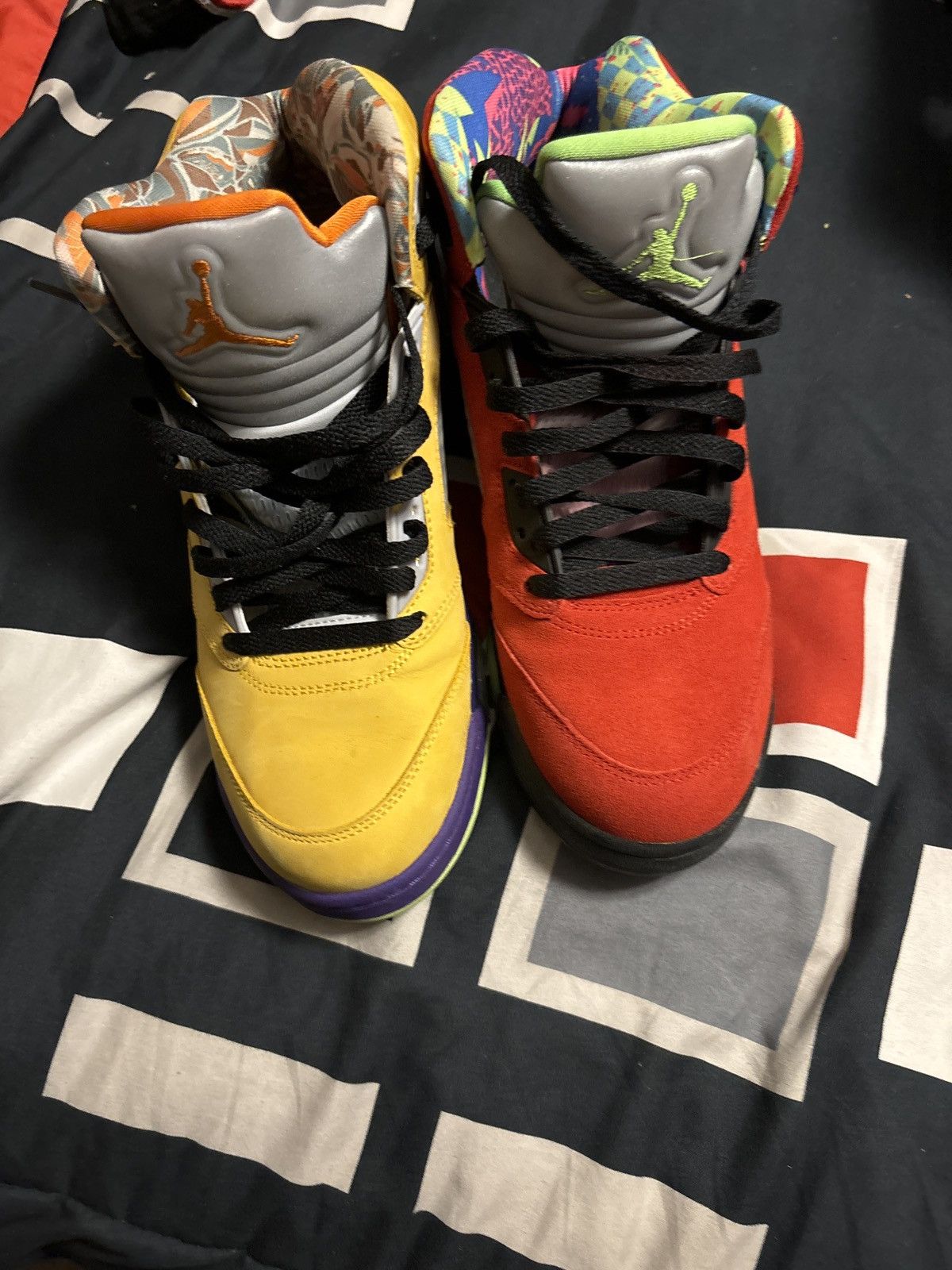 image of What The 5S Shoes in Red, Men's (Size 10)