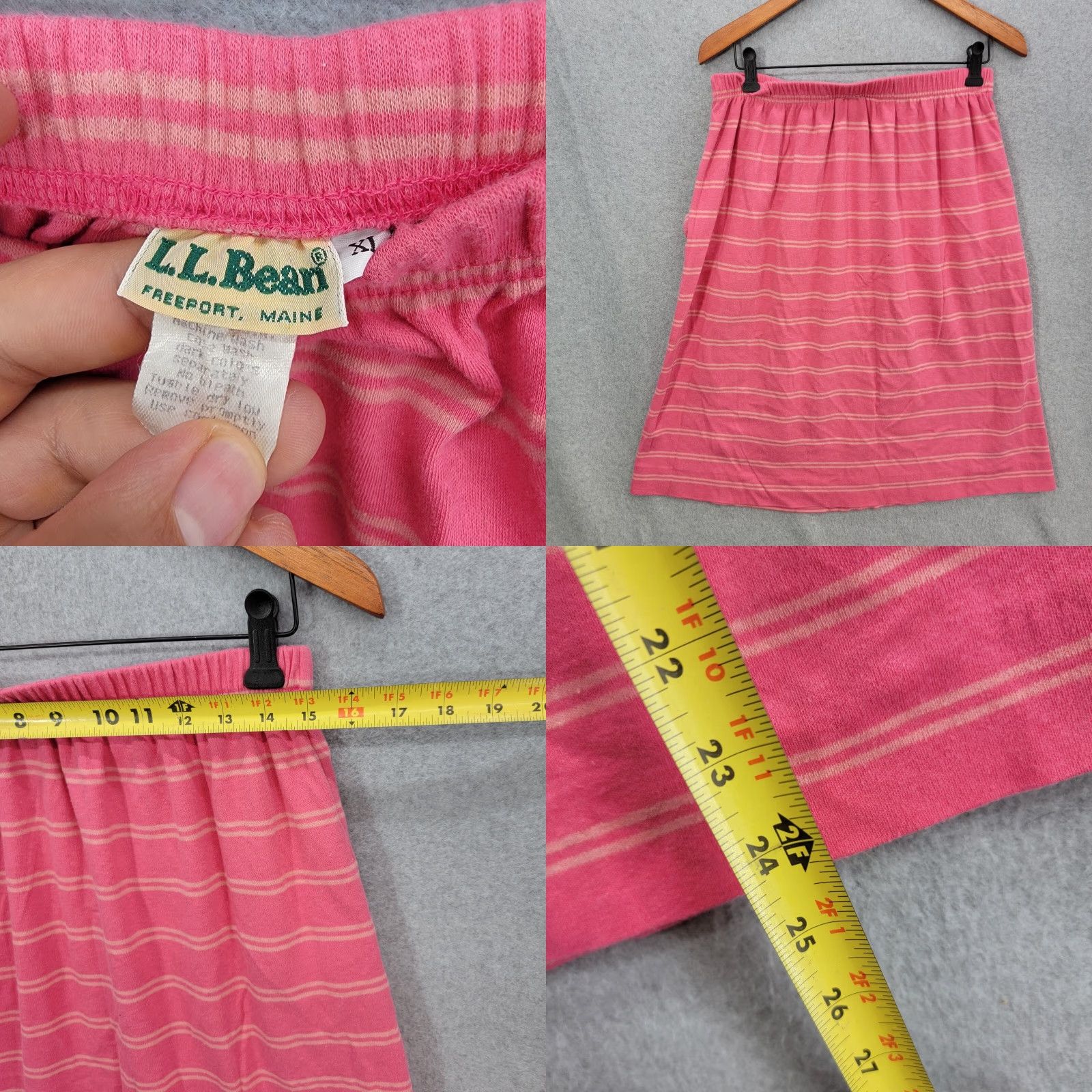 Vintage VINTAGE LL Bean shirt Womens XL Pink Striped Long Sleeve Crew Neck Size XL / US 12-14 / IT 48-50 - 9 Thumbnail
