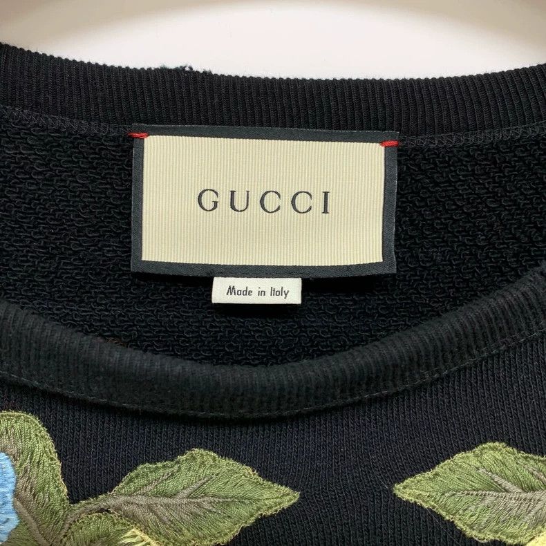 Gucci Gucci Rivet heavy industry floral embroidery round-neck swe Size US M / EU 48-50 / 2 - 4 Thumbnail