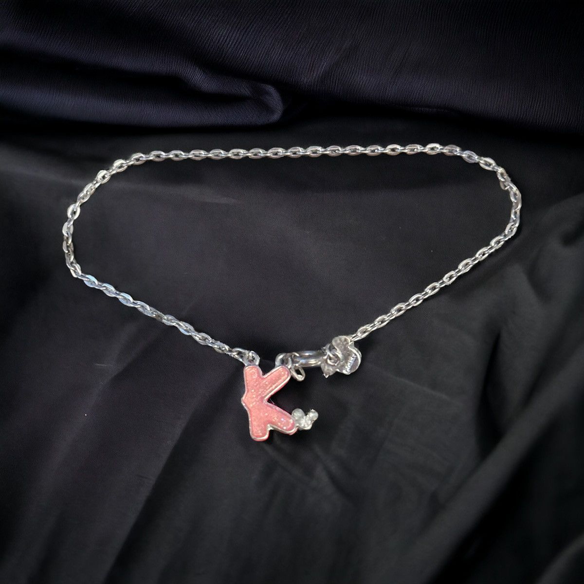Disney Vintage Disney silver tone letter K anklet Size ONE SIZE - 1 Thumbnail