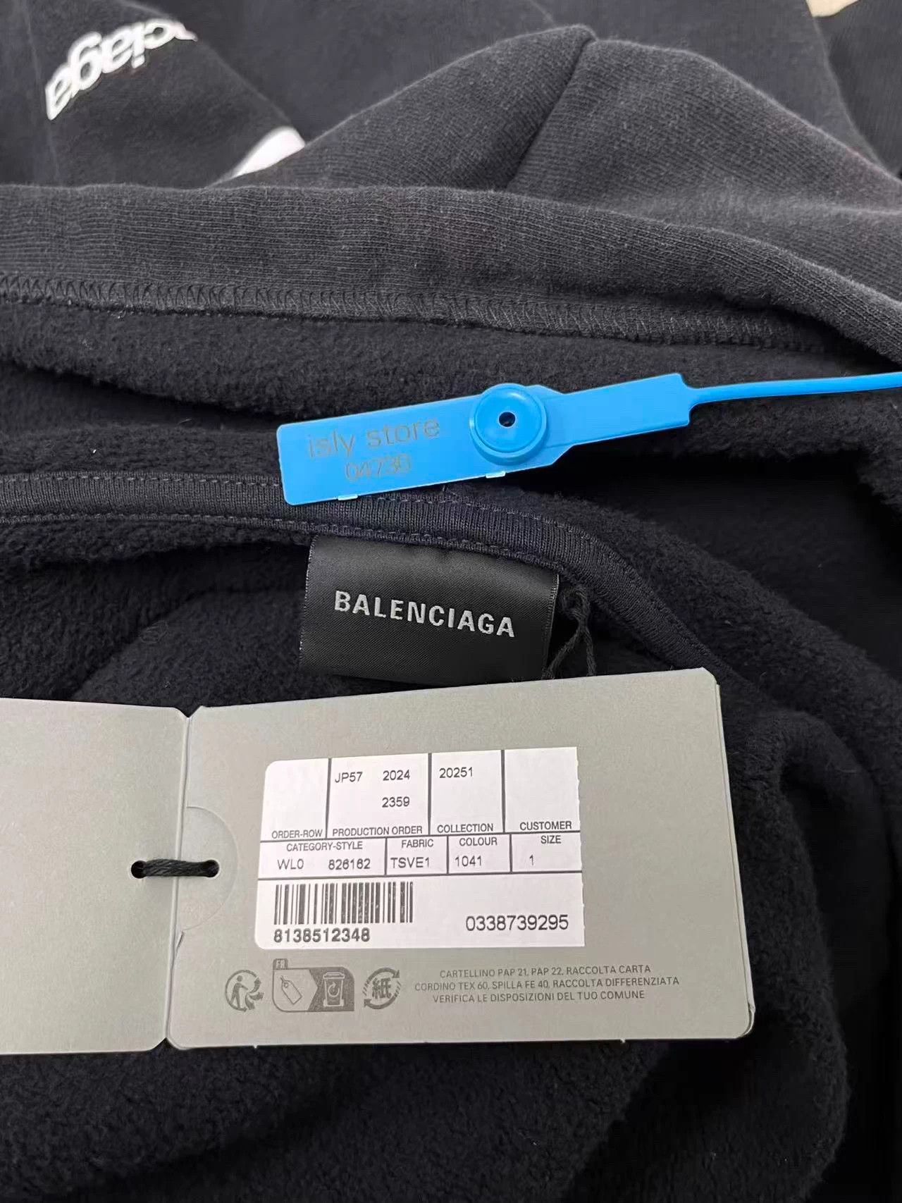 Balenciaga Balenciaga logo oversized zipper hoodie men's black size 1 Size US S / EU 44-46 / 1 - 5 Thumbnail
