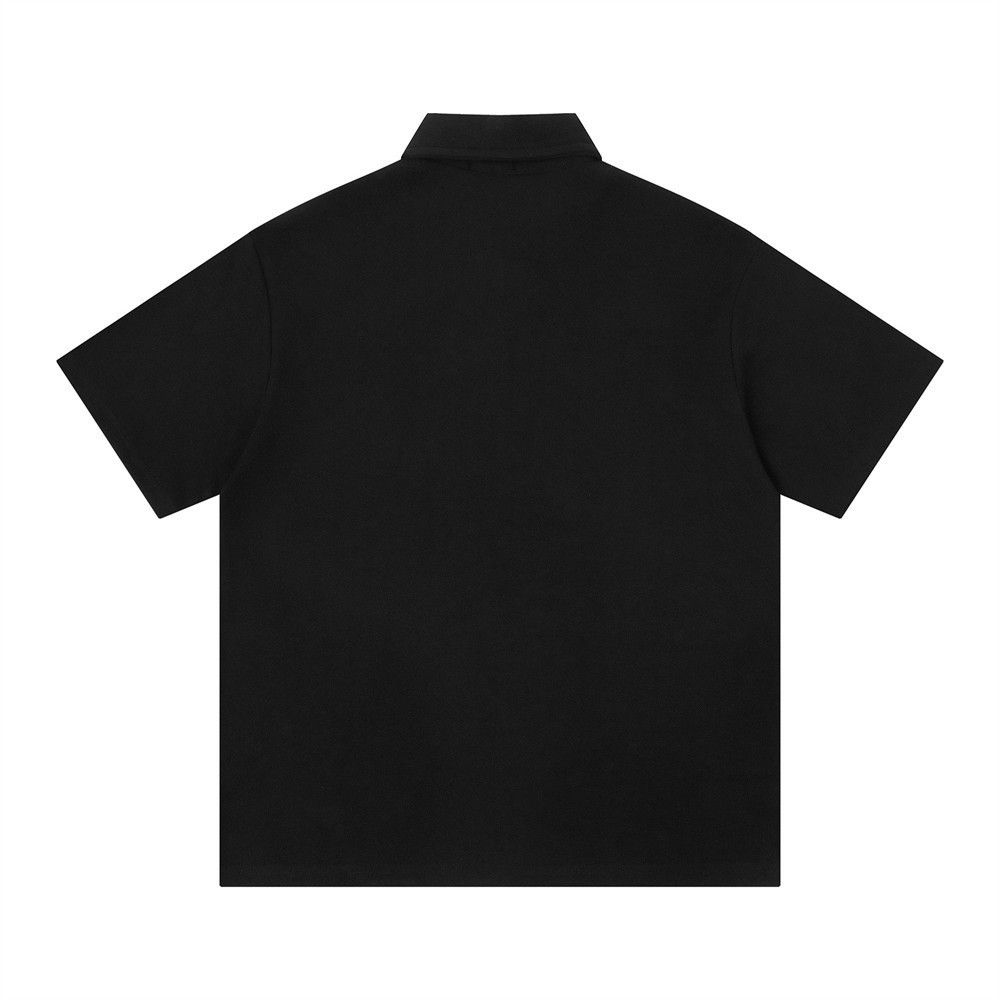 Japanese Brand Men's Vibe Hip Hop Graffiti Print Short-Sleeve Polo Shirt Size US M / EU 48-50 / 2 - 2 Thumbnail