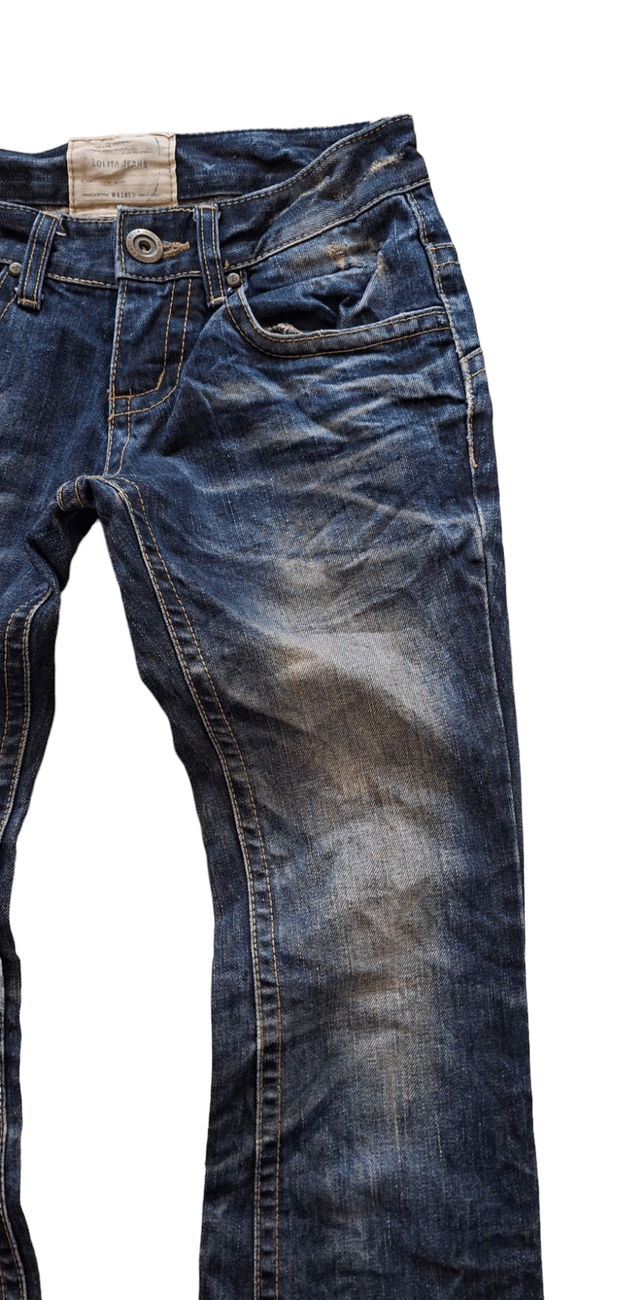 Designer × Japanese Brand Japanese Brand Lolita Flared Whiskered Jeans Size US 26 / EU 42 - 3 Thumbnail