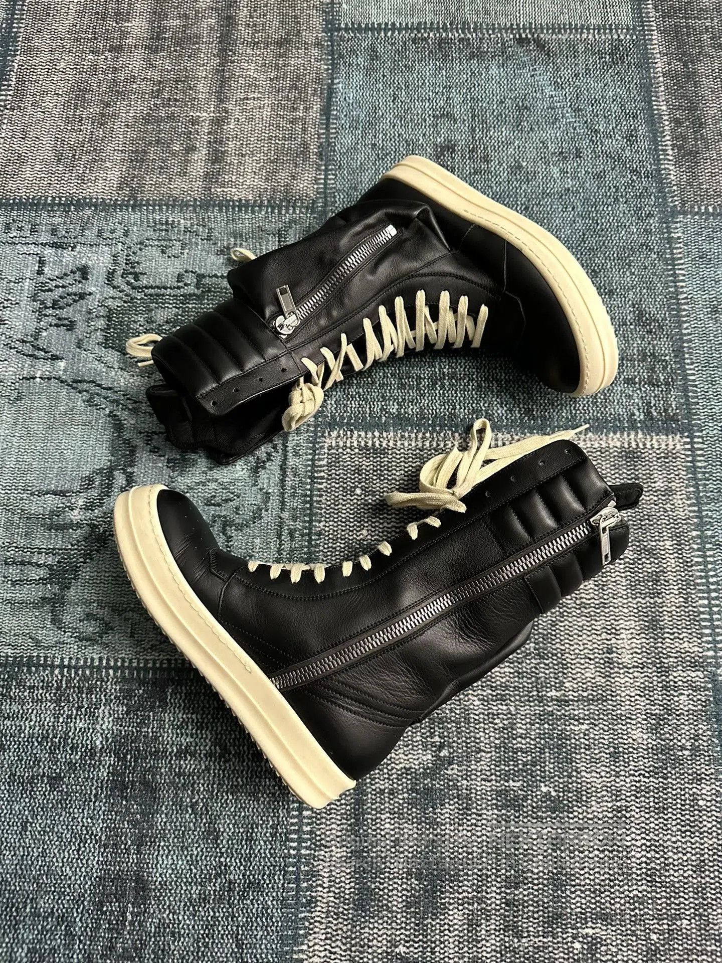 Rick Owens Rick Owens Cargo High-Top Boots. Size US 5 / IT 35 - 2 Thumbnail