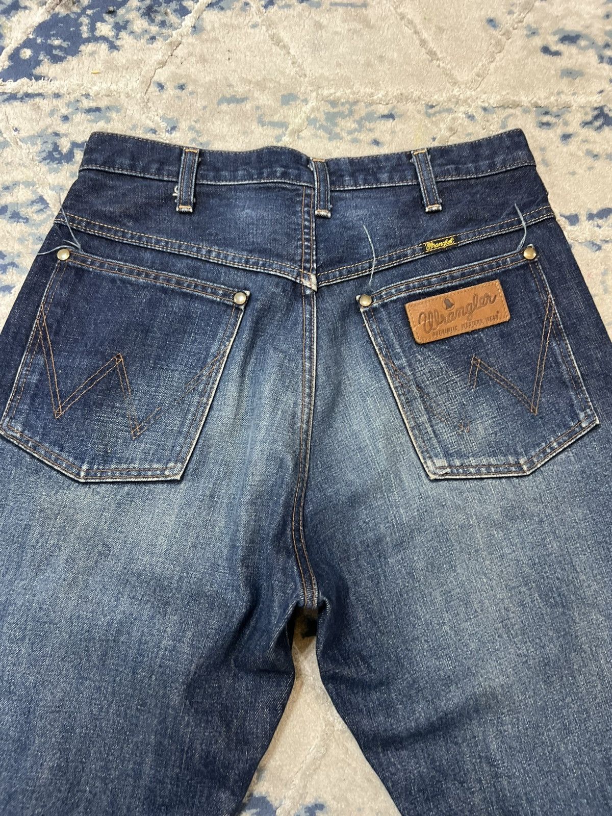 Japanese Brand Vintage 90 Wrangler Selvedge Red Line Jeans Denim Size US 30 / EU 46 - 11 Thumbnail