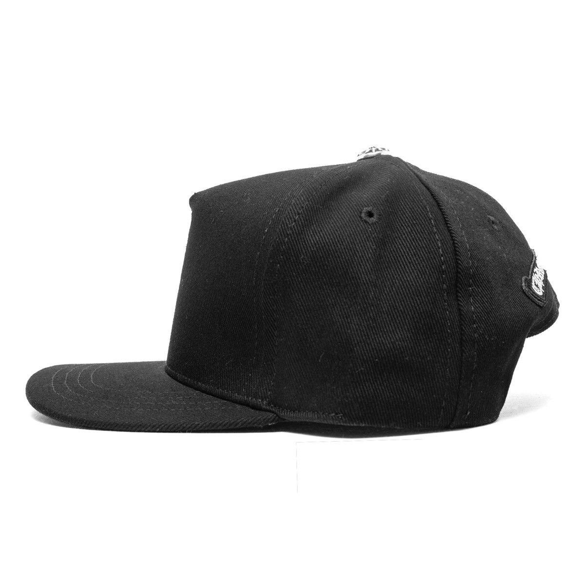 Chrome Hearts Embroidered Vertical Logo Baseball Hat Denim Black White Size ONE SIZE - 4 Thumbnail