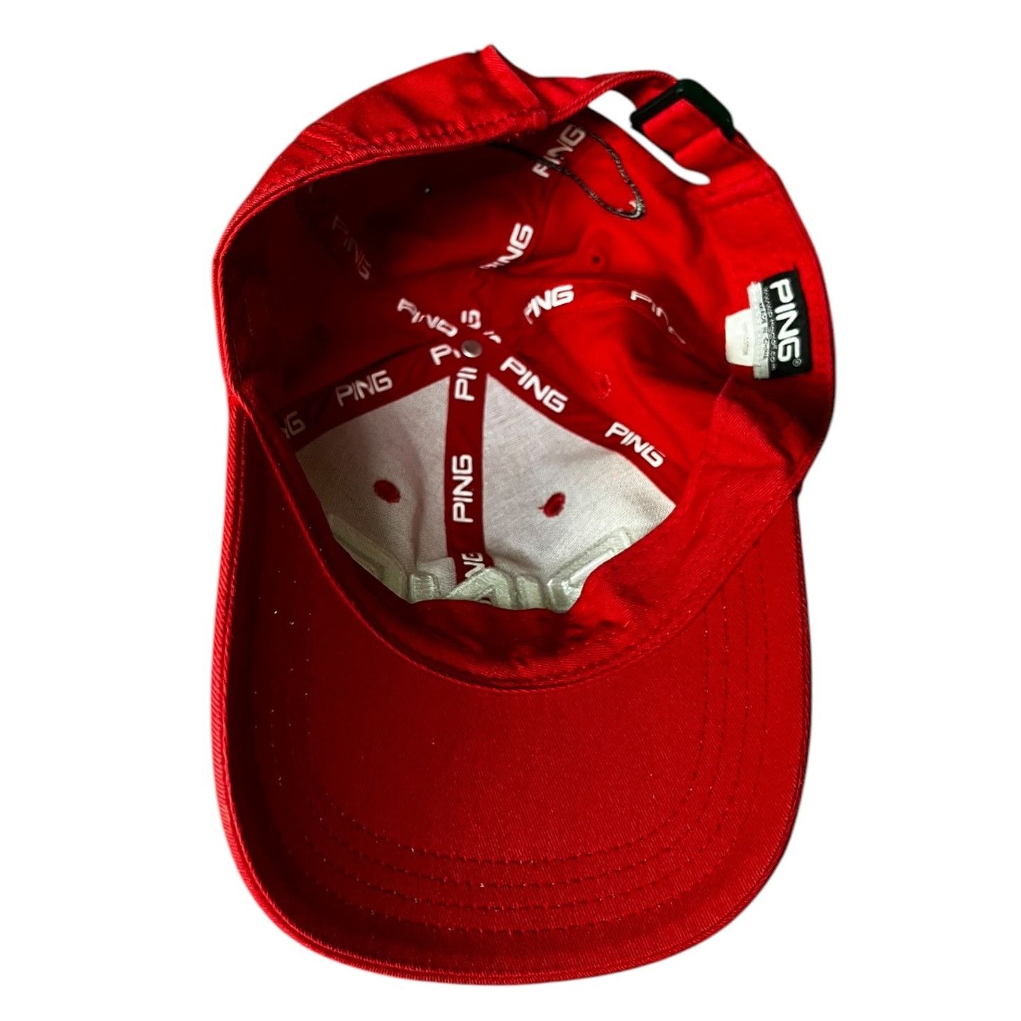 PING Ping G10 Hat Cap Red Adjustable Strapback Golf Tournament Size ONE SIZE - 5 Thumbnail