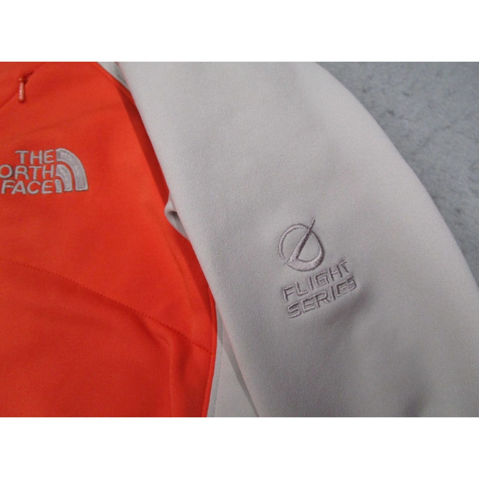 The North Face The North Face Jacket Women Large Orange Flight Series Full Zip TKA Stretch Pockets Logo Basic Jacket Fall Spring Winter Polyester Women Size L / US 10 / IT 46 - 5 Thumbnail