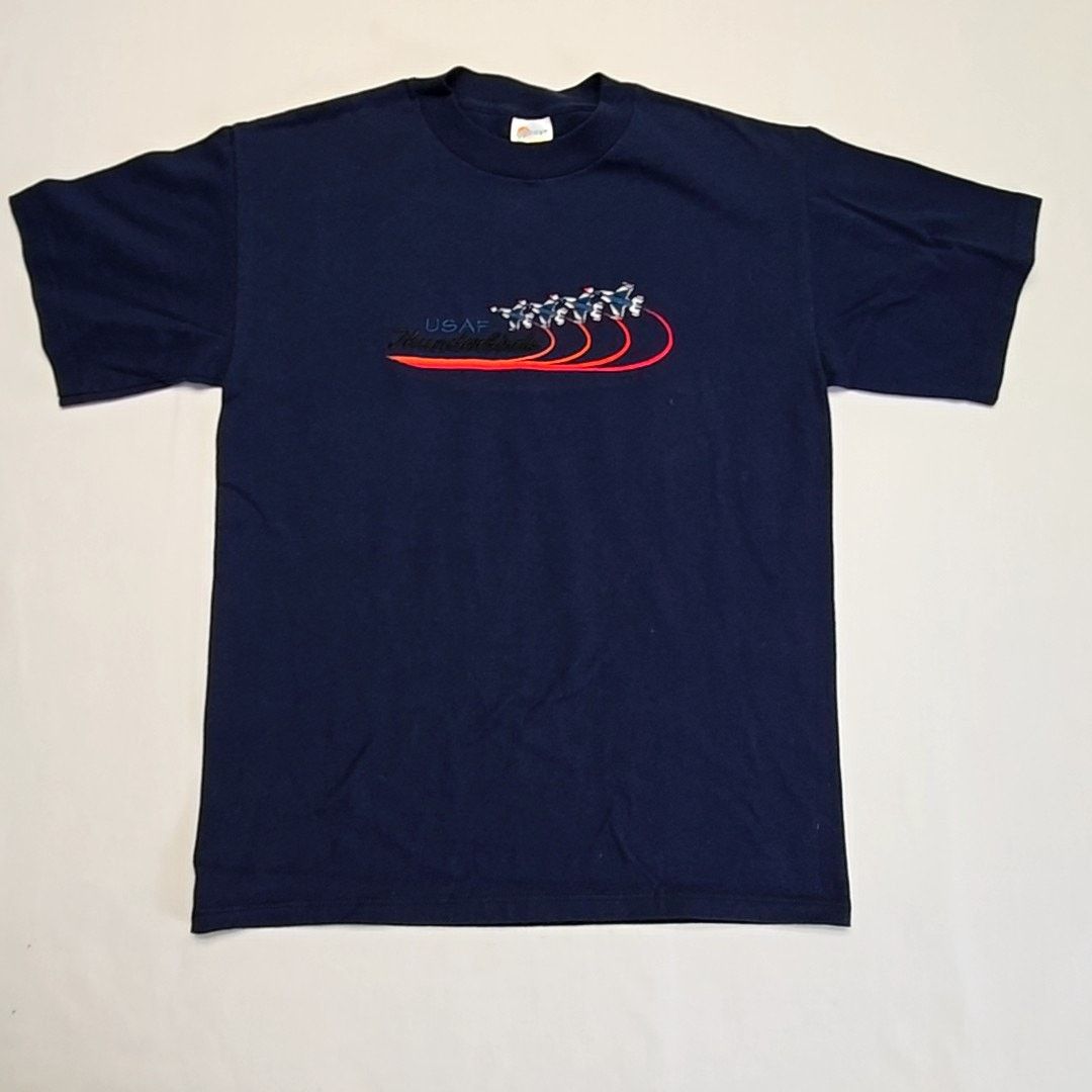 Vintage Vintage USAF Thunderbirds Blue M Embroidered Military Shirt Size US M / EU 48-50 / 2 - 1 Thumbnail