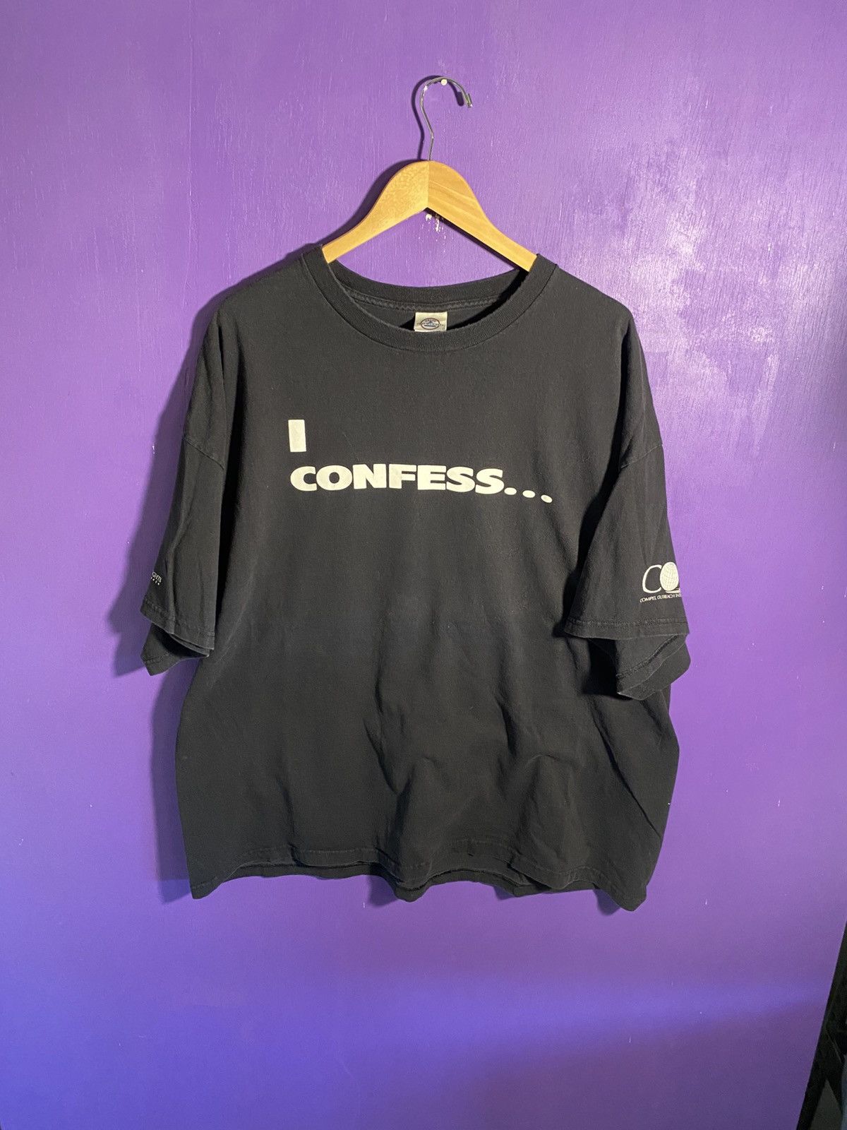 Other Vintage 90s I confess Jesus is my lord text tee Size US XXL / EU 58 / 5 - 1 Thumbnail