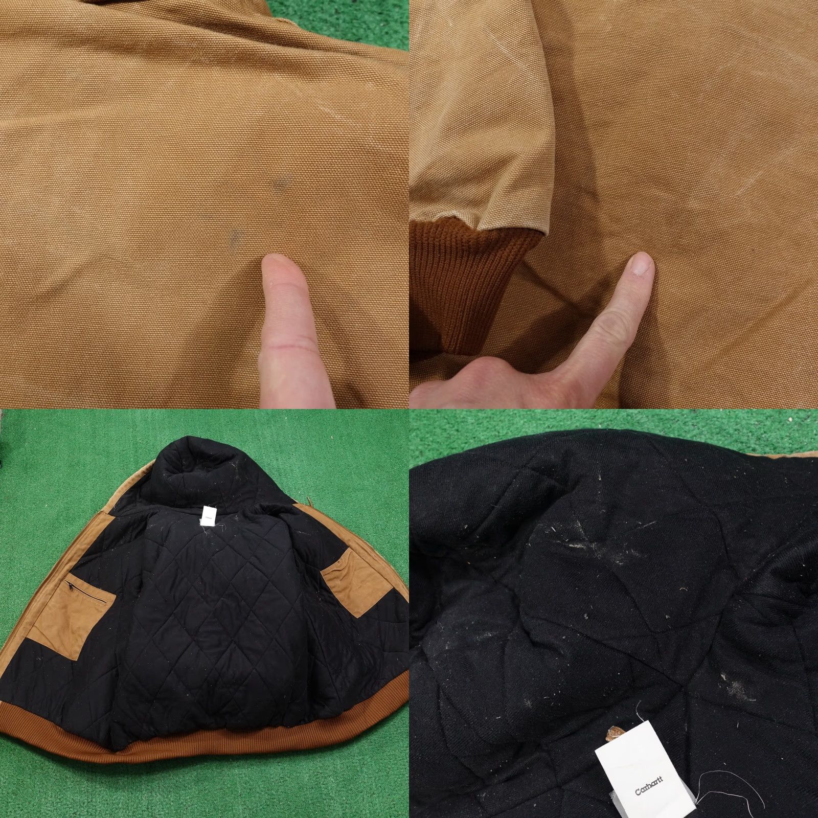 Vintage Carhartt J140 Brown Duck Canvas Hooded Jacket Adult 3XL Mens Casual