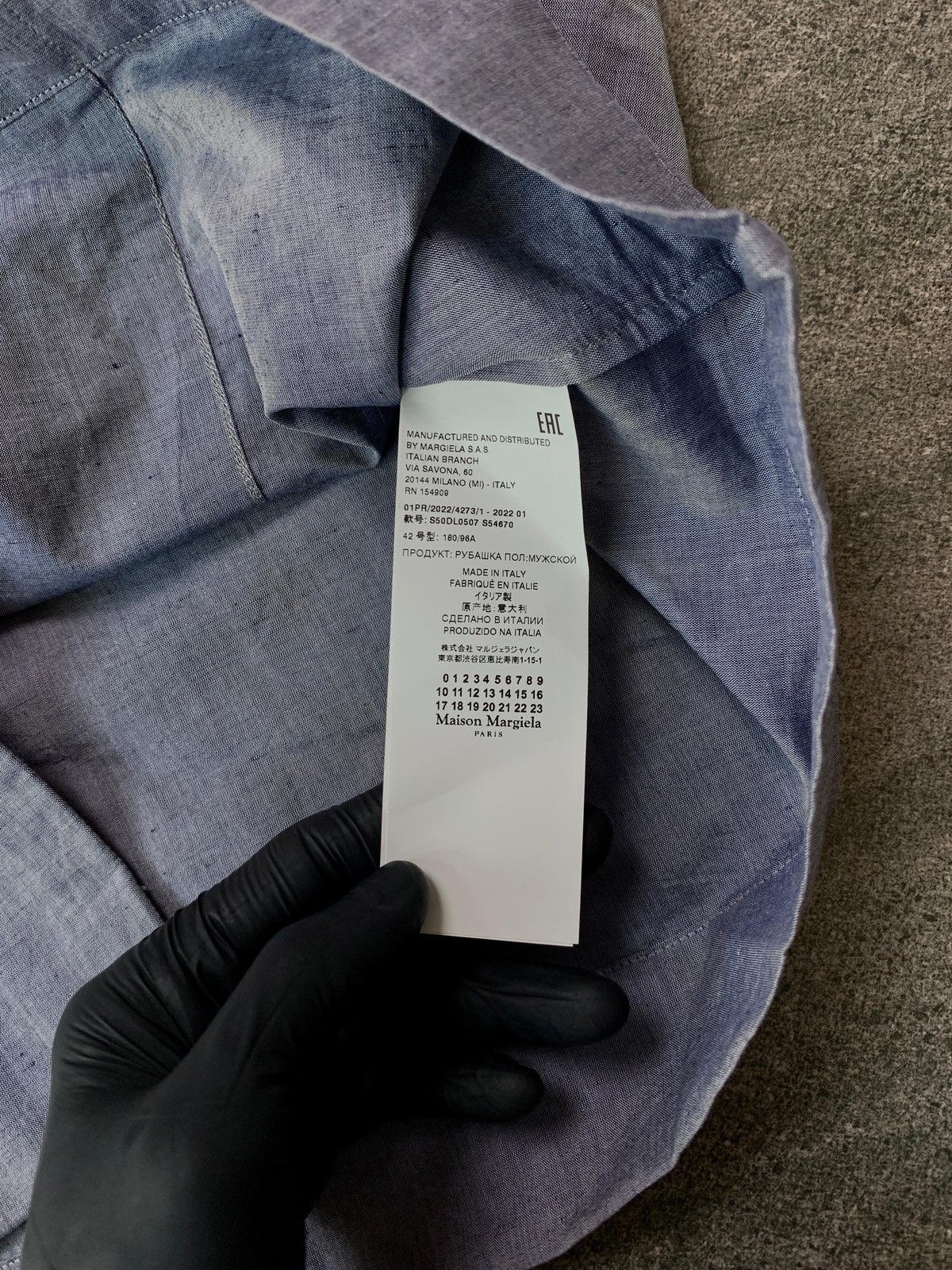 Maison Margiela FREE TAX! BNWT MM Embroidery Linen Blend Camp Collar Shirt Size US M / EU 48-50 / 2 - 13 Thumbnail