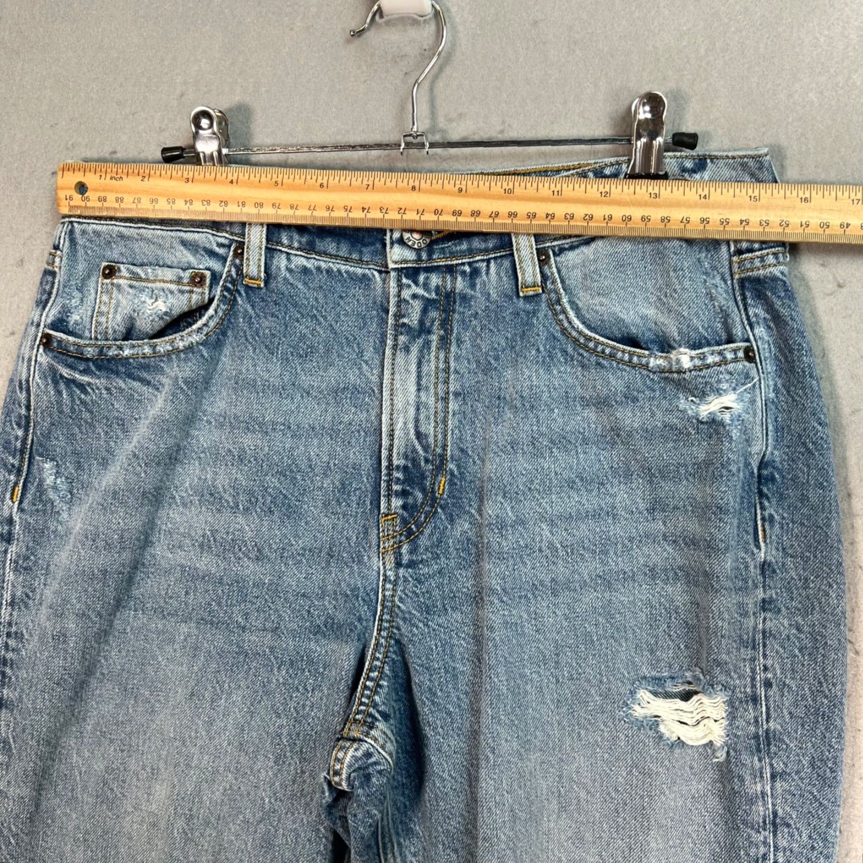 Boden Boden Womens Size 12 New Hercules Mid Rise Loose Fit Distressed Jeans Denim Size 34" / US 12 / IT 48 - 4 Thumbnail