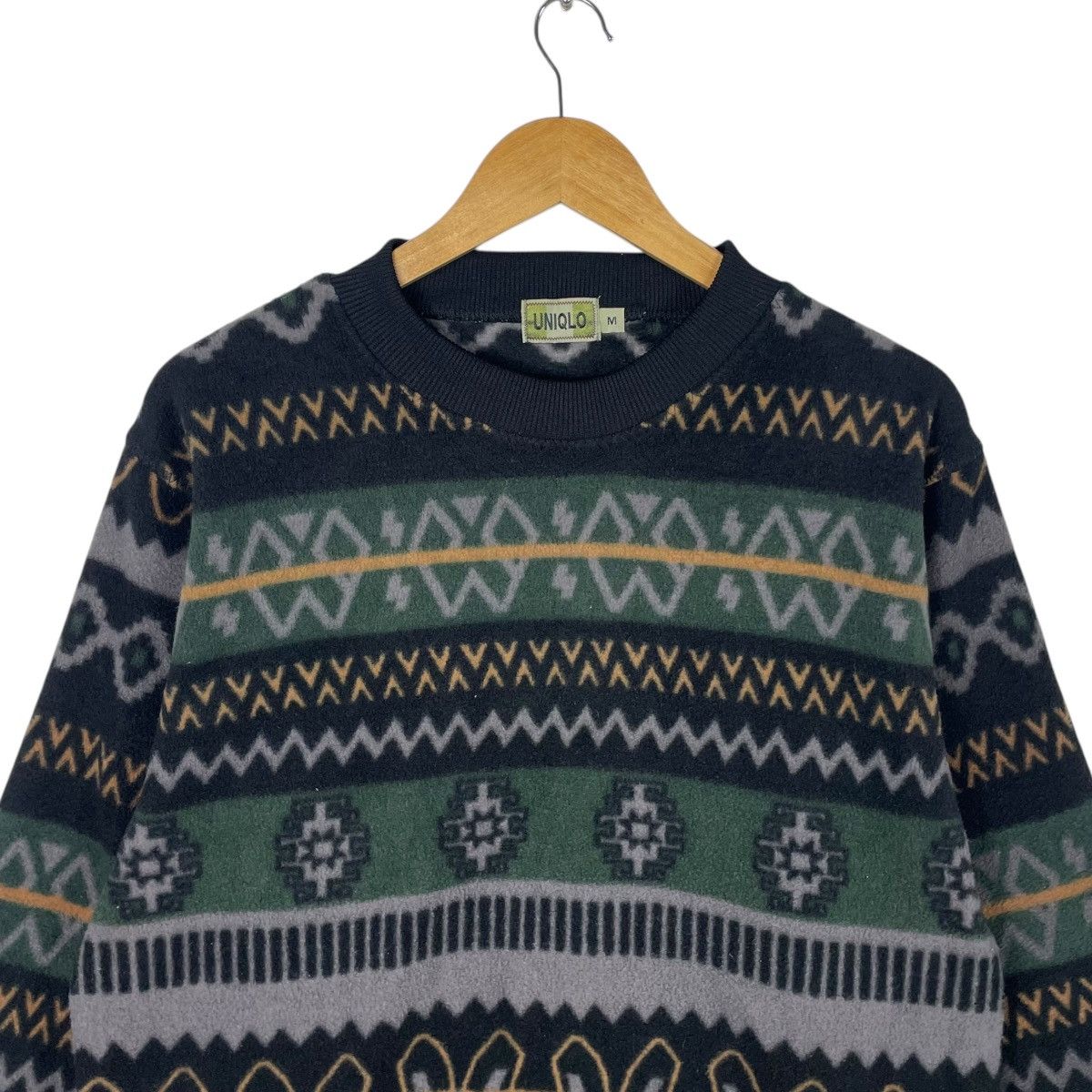 Uniqlo × Vintage 💥90s UNIQLO NATIVE DESIGN PULLOVER SWEATSHIRT Size US M / EU 48-50 / 2 - 4 Thumbnail