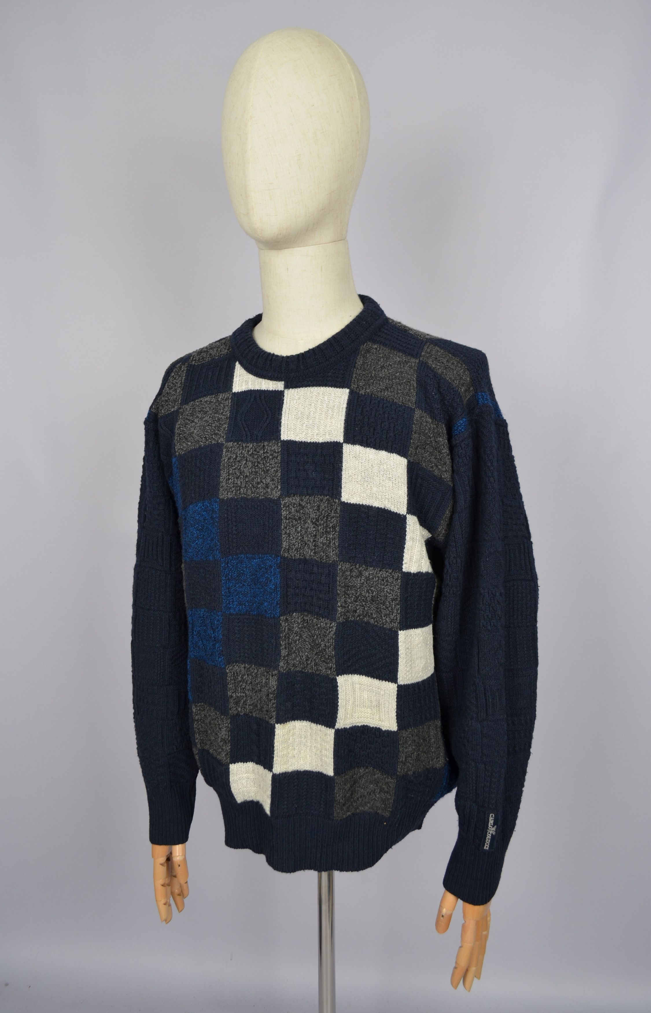 Carlo Colucci × Designer × Vintage Carlo Colucci Wool Blend Geometric Print Size 50 P2P 23" Size US L / EU 52-54 / 3 - 2 Thumbnail