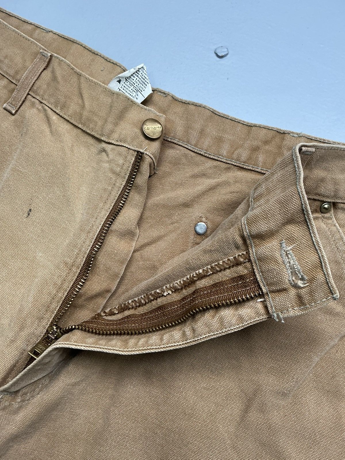 Carhartt Vintage Carhatt B01 BRN double knee workwear Size US 38 / EU 54 - 8 Thumbnail