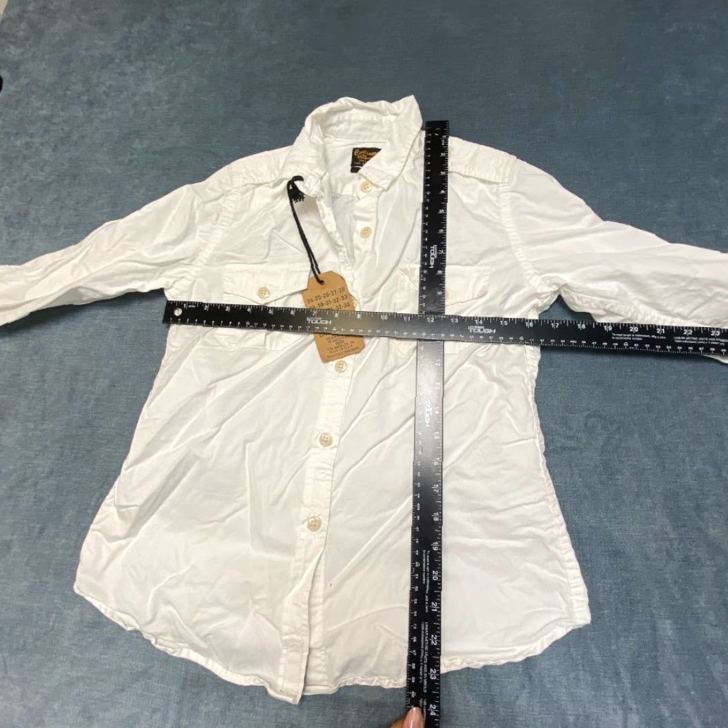 Vintage Civilianaire Wash And Wear Shirt Womens Medium White Cotton Pockets Button Up Size M / US 6-8 / IT 42-44 - 4 Thumbnail