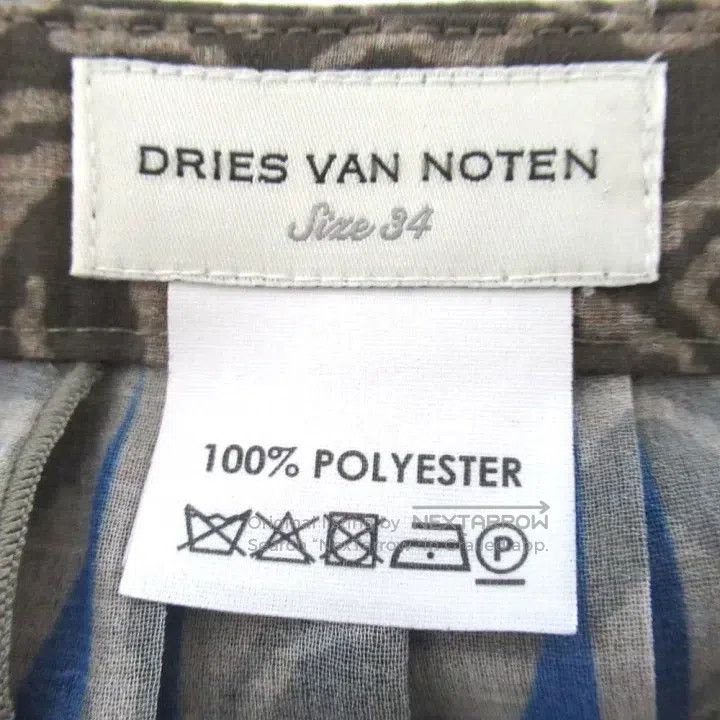 Dries Van Noten Dries Van Noten Printed Ruched Midi Skirt Size 33" - 4 Thumbnail
