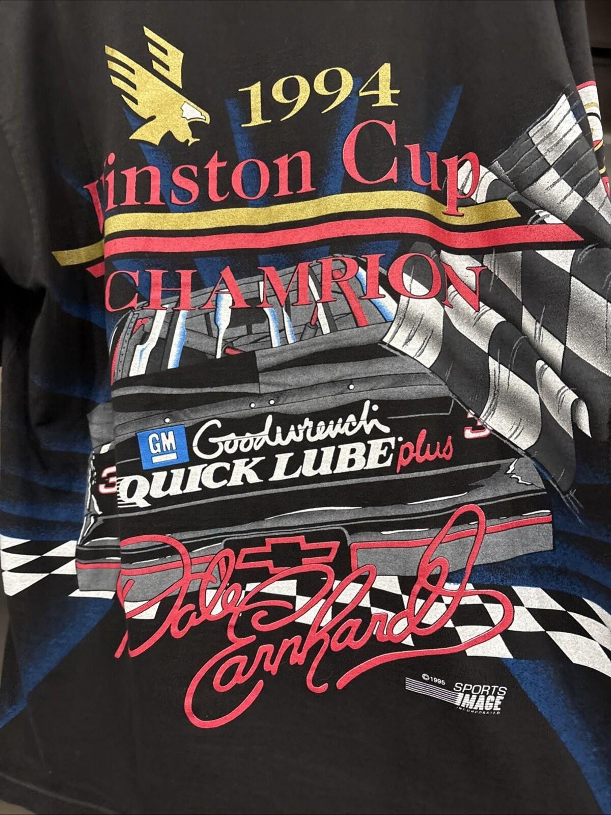 NASCAR Y2K Vintage Dale Earnhardt Winston Cup Aop t Shirt Size US M / EU 48-50 / 2 - 6 Thumbnail