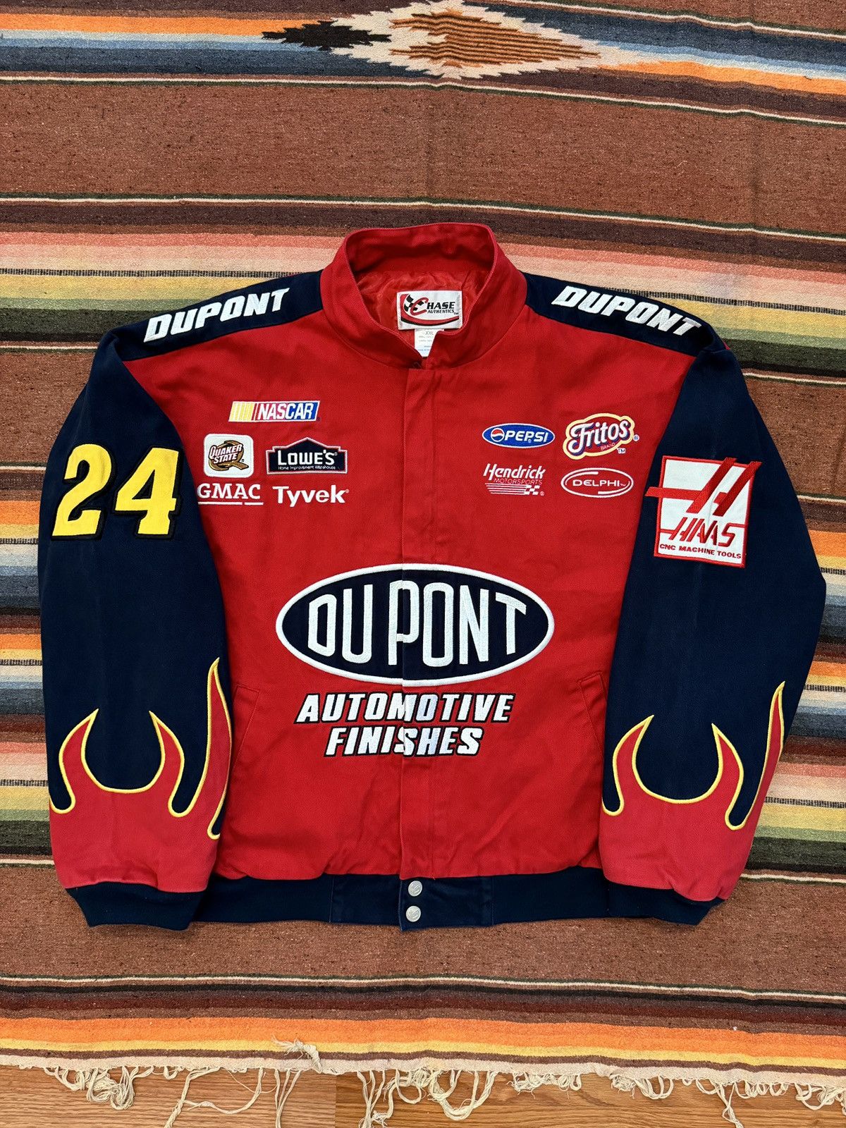 VTG Jeff Gordon 24 Nascar Jacket store Chase Authentics Lined Windbreaker Jacket