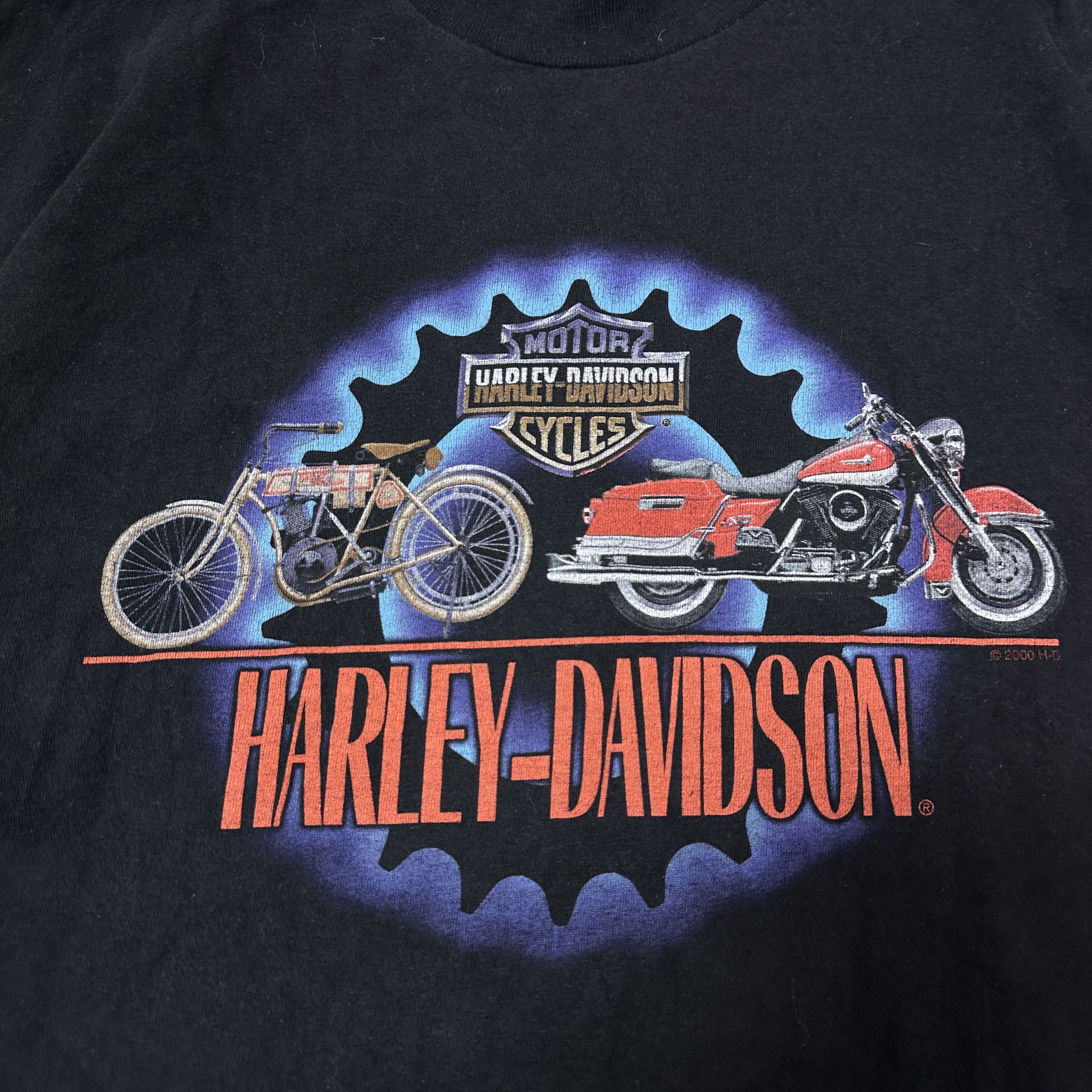 Harley Davidson Vintage Moto Streetwear Harley-Davidson T-shirt Y2K Size US XL / EU 56 / 4 - 2 Thumbnail