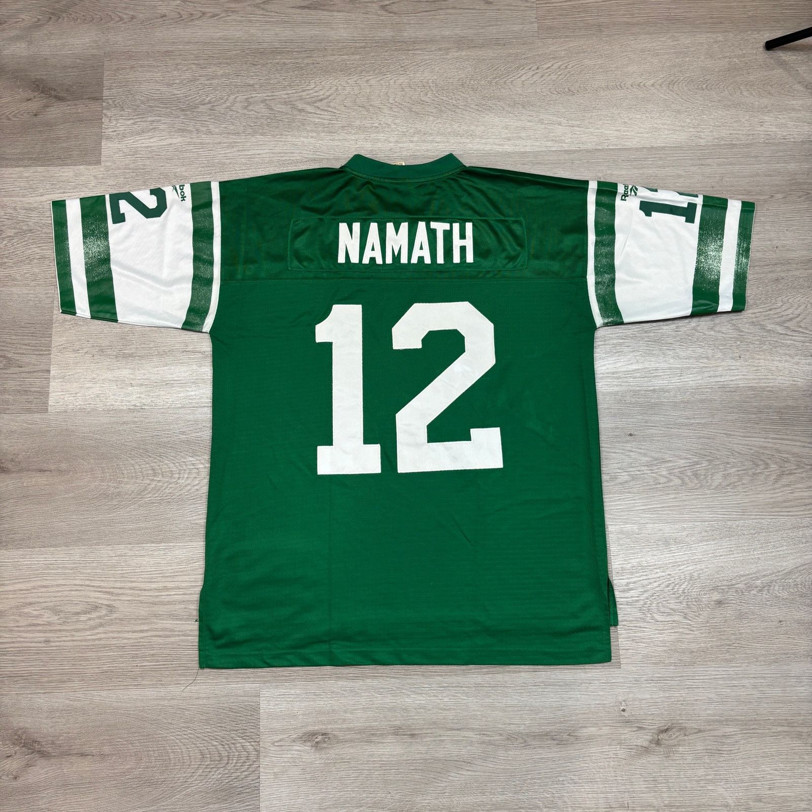 NFL × Reebok NFL Reebok Throwbacks 1968 NY Jets Joe Namath #12 Jersey XL Size US XL / EU 56 / 4 - 4 Thumbnail