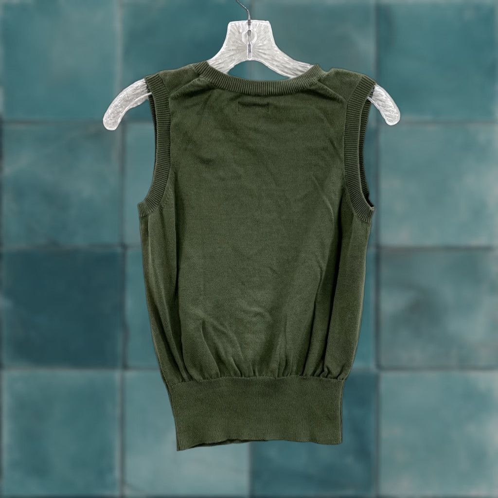 Vintage VINTAGE Y2K Sweater Vest Top Green Argyle Diamond Preppy Academia Grunge Shirt SO S Size S / US 4 / IT 40 - 1 Thumbnail