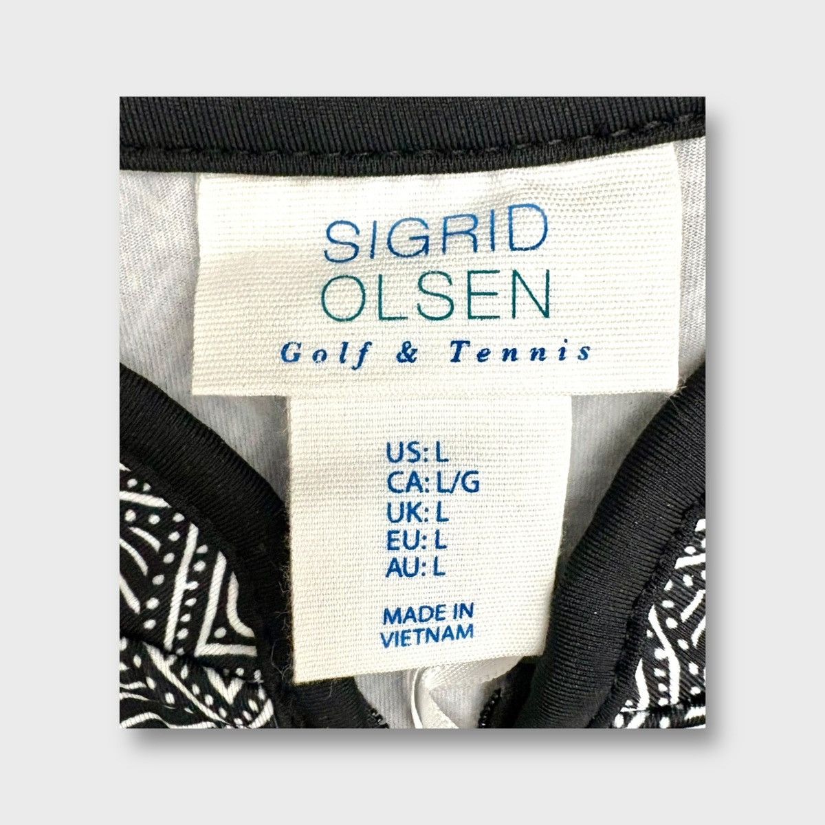 Other Sigrid Olsen Women’s 50 UPF Printed Collar Top Sz L Size L / US 10 / IT 46 - 7 Thumbnail
