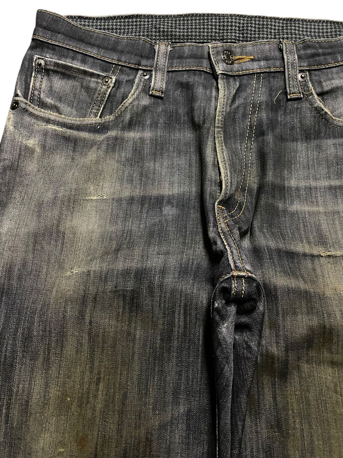 Japanese Brand Vintage Japanese Brand Edwin 403 Distressed Loose Jeans Size US 32 / EU 48 - 7 Thumbnail