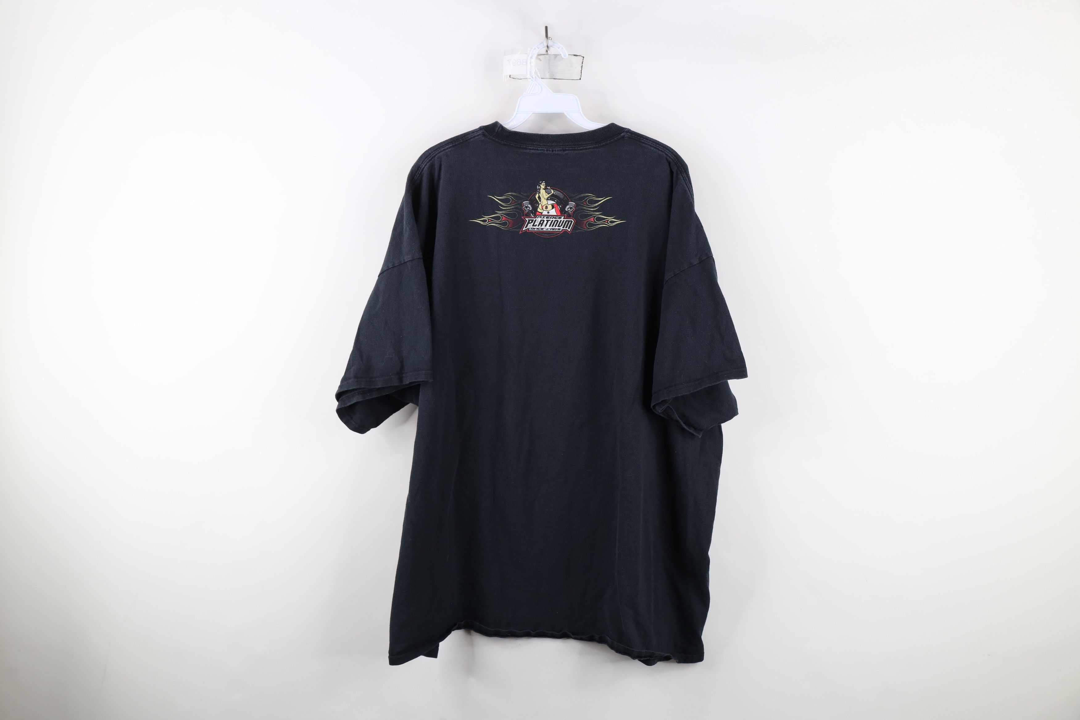 Vintage Y2K Streetwear Flames Pinup Girl Skull Car Racing T-Shirt Size US XXL / EU 58 / 5 - 11 Thumbnail