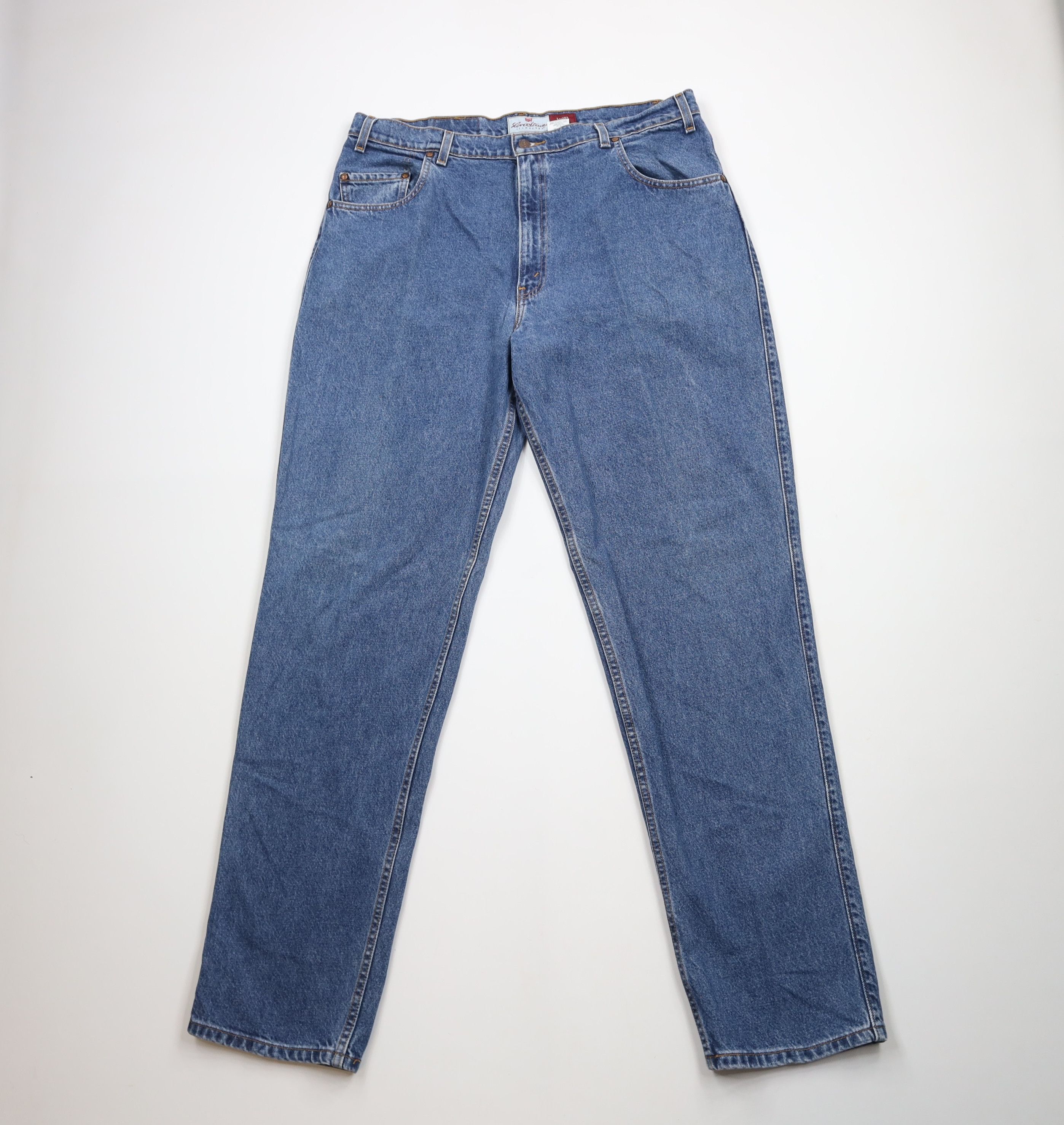 Vintage 90s Levis 545 Loose Fit Tapered Leg Denim Jeans Blue