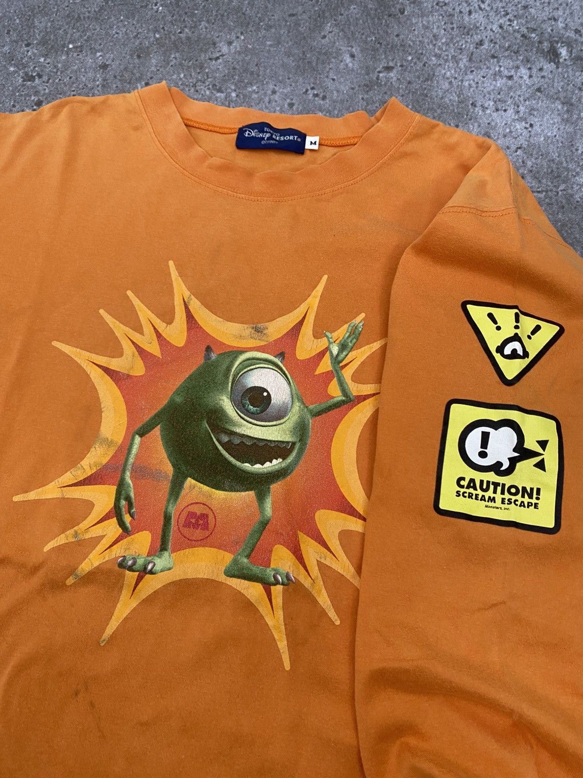 Disney Vintage Monster inc "Mike" t-shirt (RARE) Size US M / EU 48-50 / 2 - 3 Thumbnail