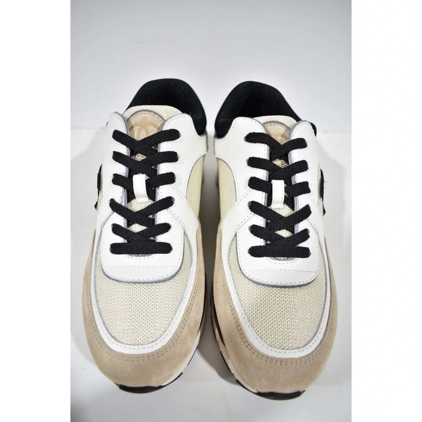 Chanel 22S CC Logo Tie Flat Runner Trainer Sneaker 37 Size US 7 / IT 37 - 6 Thumbnail