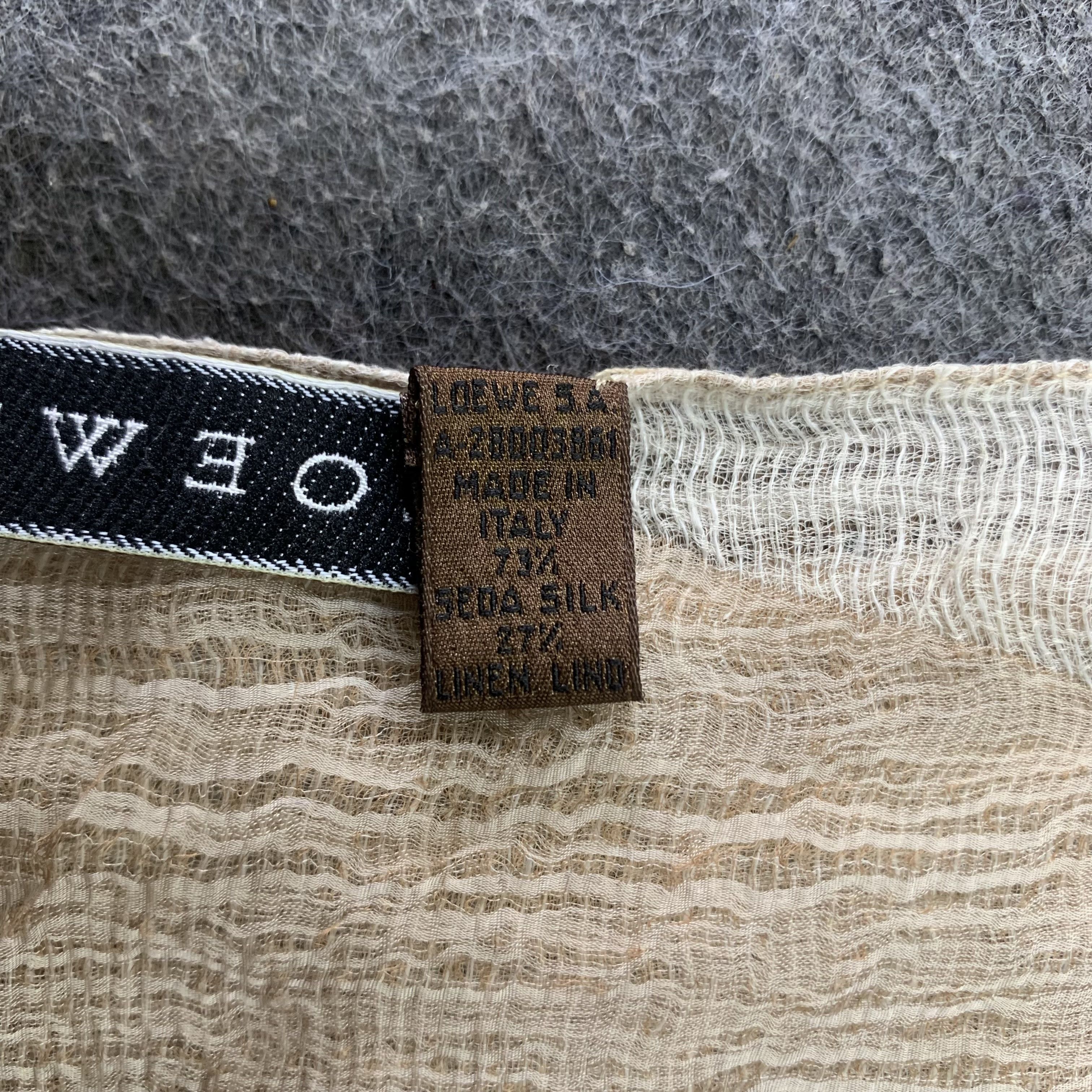 Loewe Loewe Scarf Silk Muffler Neck Wrap Stole BL9330 Size ONE SIZE - 11 Thumbnail