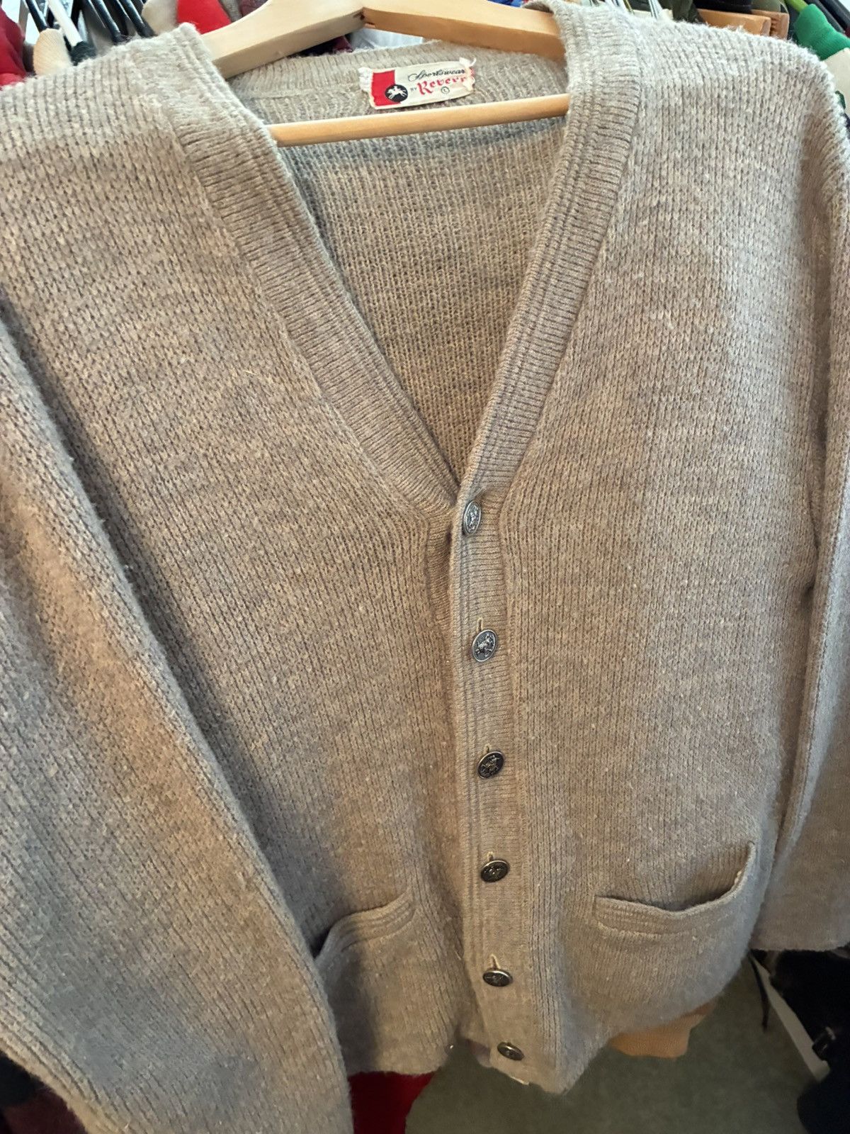 Vintage Vintage 1960’s Kurt Cobain style Mohair cardigan sweater Size US L / EU 52-54 / 3 - 3 Thumbnail