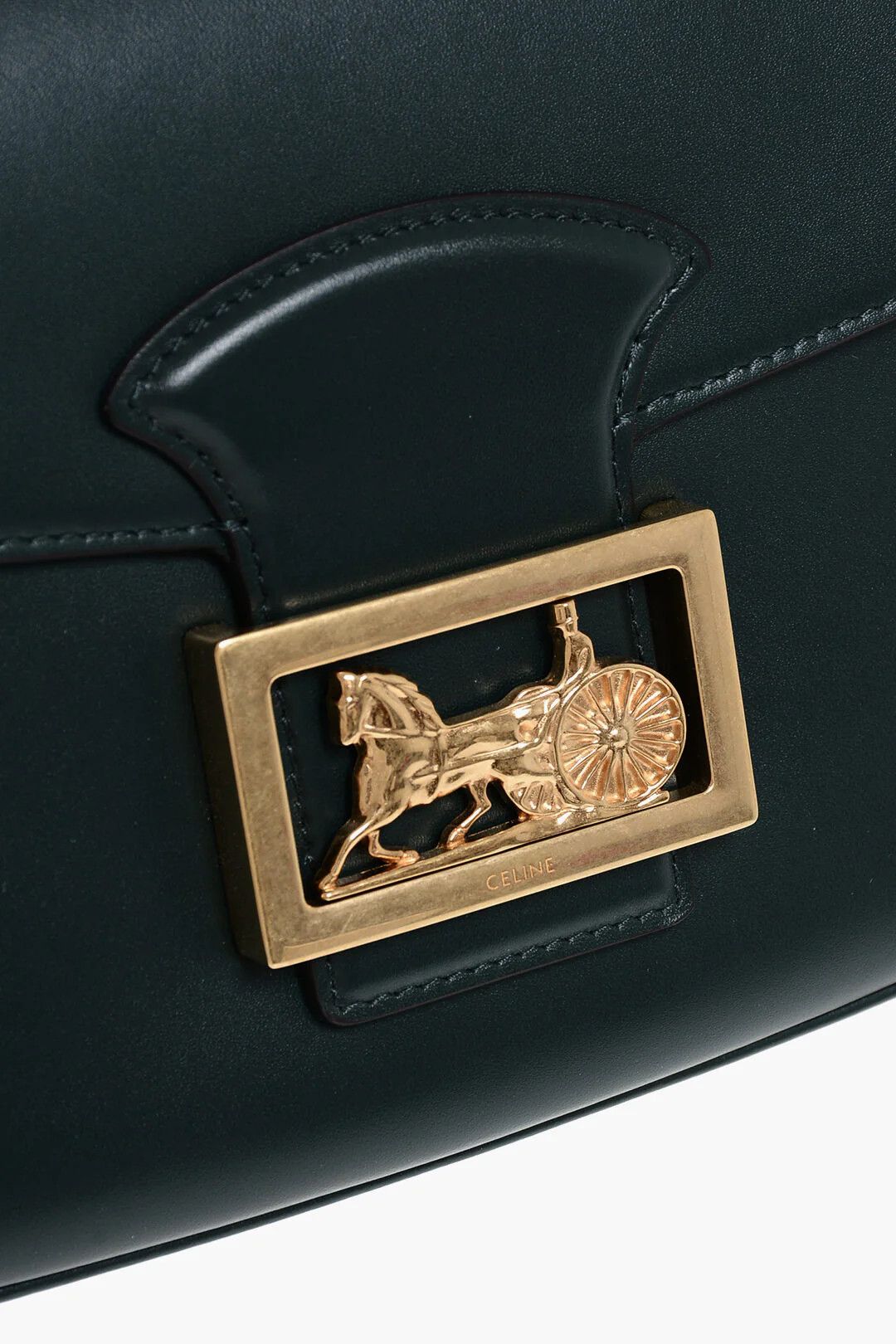 Celine og1mm0326 Size: OS / Leather Shoulder Bag in Green Size ONE SIZE - 4 Thumbnail