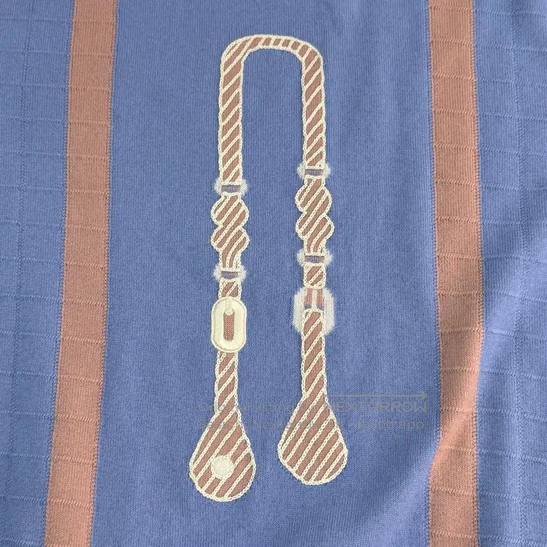 Hermes Hermes Light Blue Rope Pattern Wool Short Sleeve Sweater Size S / US 4 / IT 40 - 9 Thumbnail