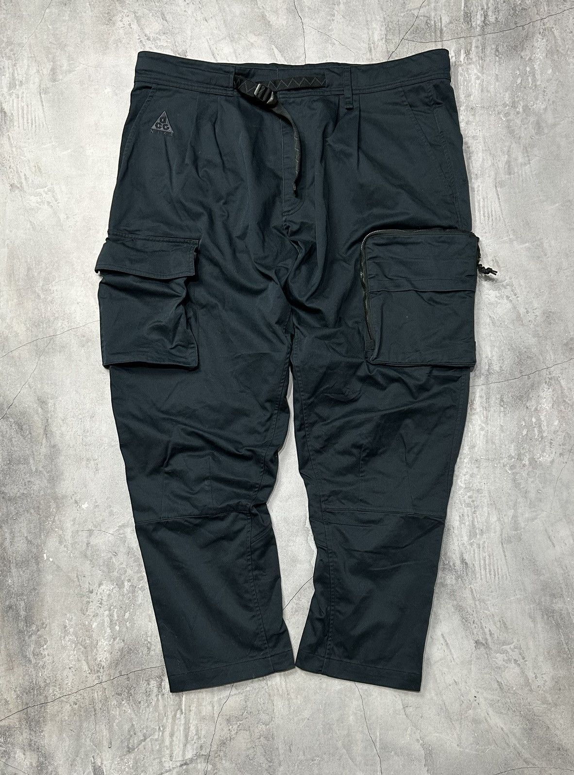 Image of Errolson Hugh x Nike Acg Utility Tactical Techwear Cargo Pants in Navy, Men's (Size 40)