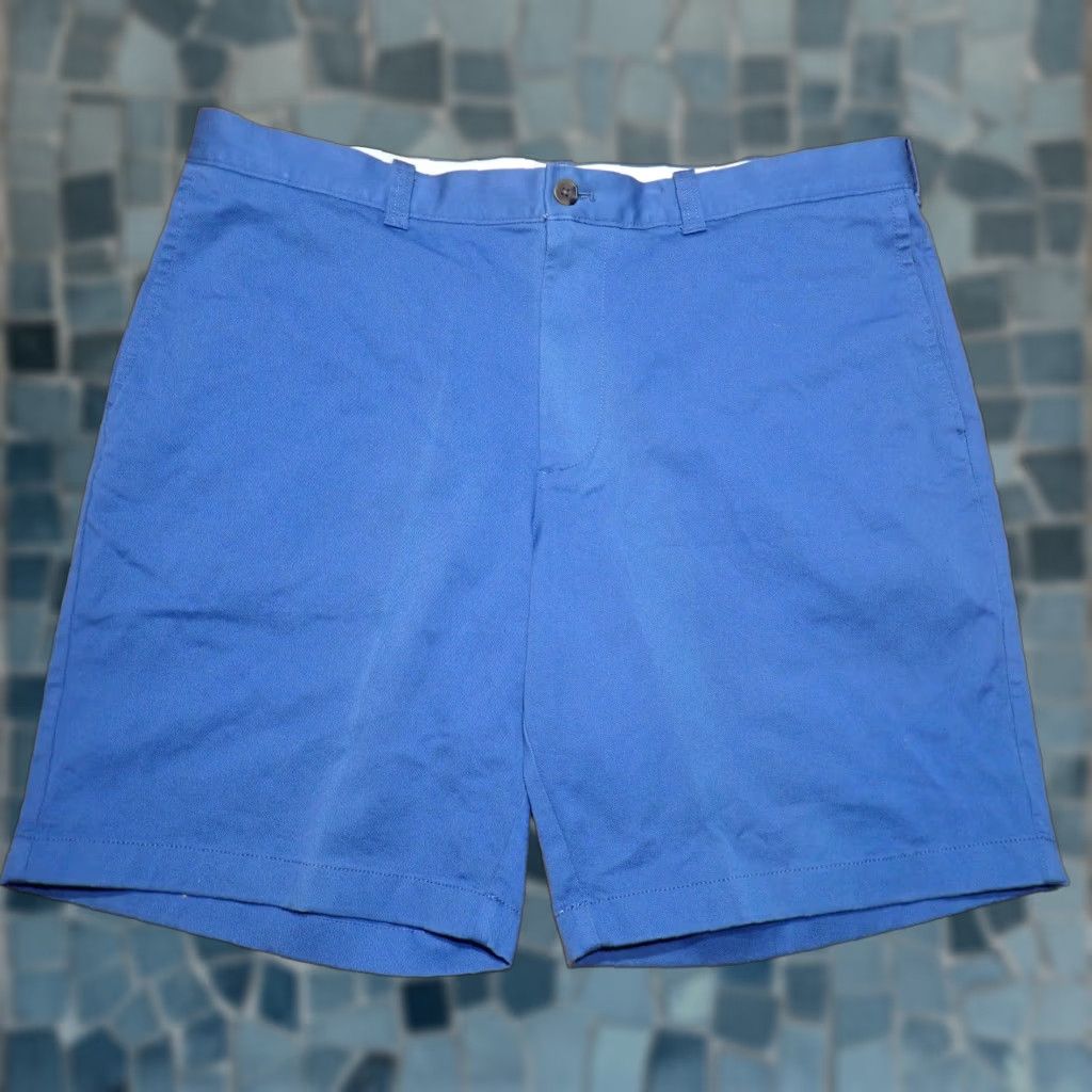 J.Crew J.Crew Men's Chino Shorts Casual Cotton Stretch 40 Waist 9-Inch Inseam Blue 2010s Size US 40 / EU 56 - 1 Thumbnail