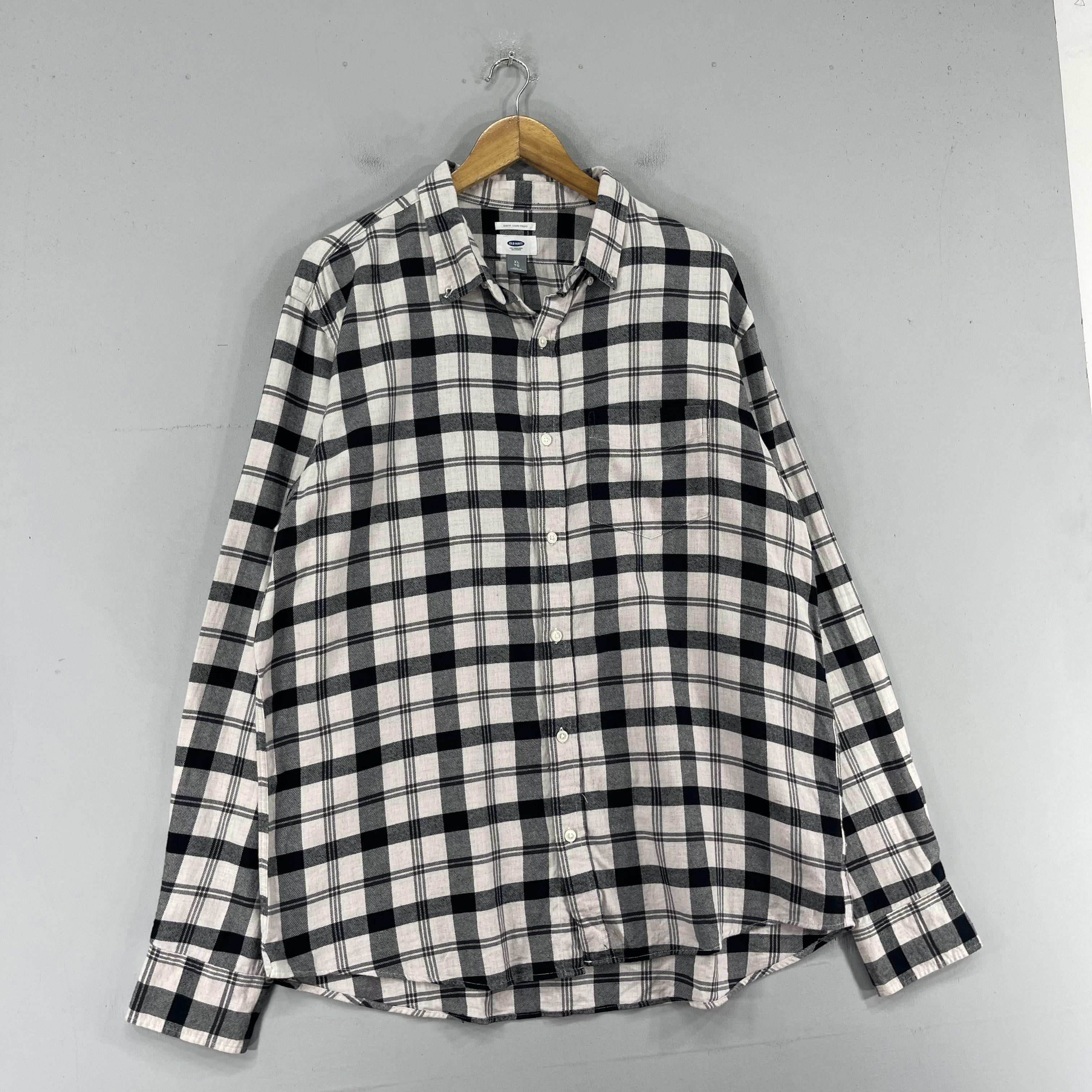 Flannel × Japanese Brand Vintage Old Navy Plaid Checkered Multi Flannel Button Up Size US XL / EU 56 / 4 - 4 Thumbnail